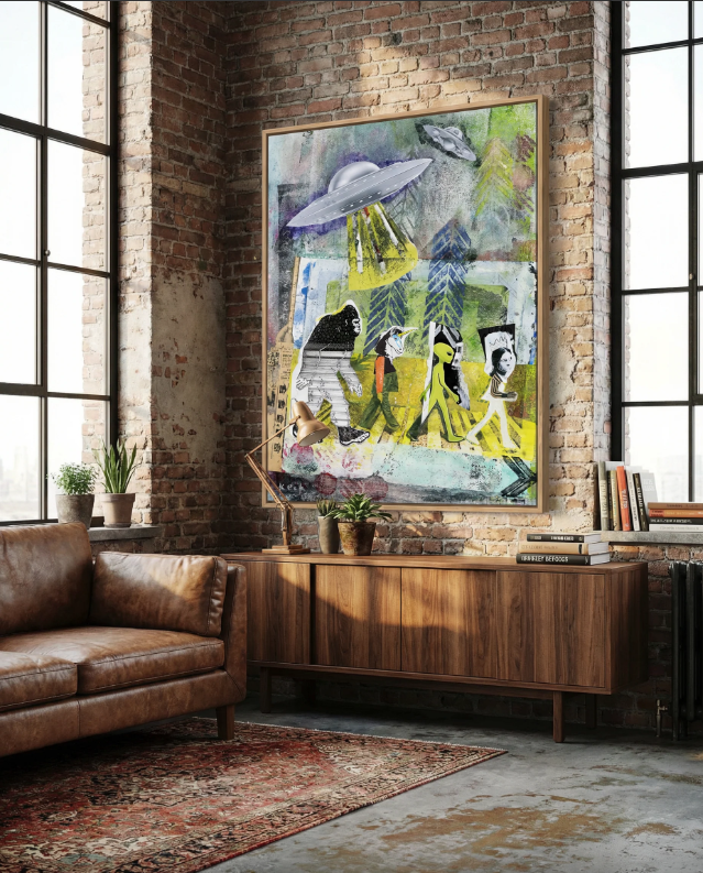 Collage Art Prints on Canvas