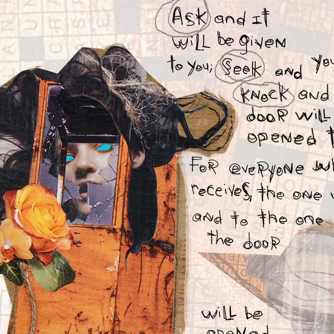 Collage Scripture Art<br>Canvas Print<br> Ask