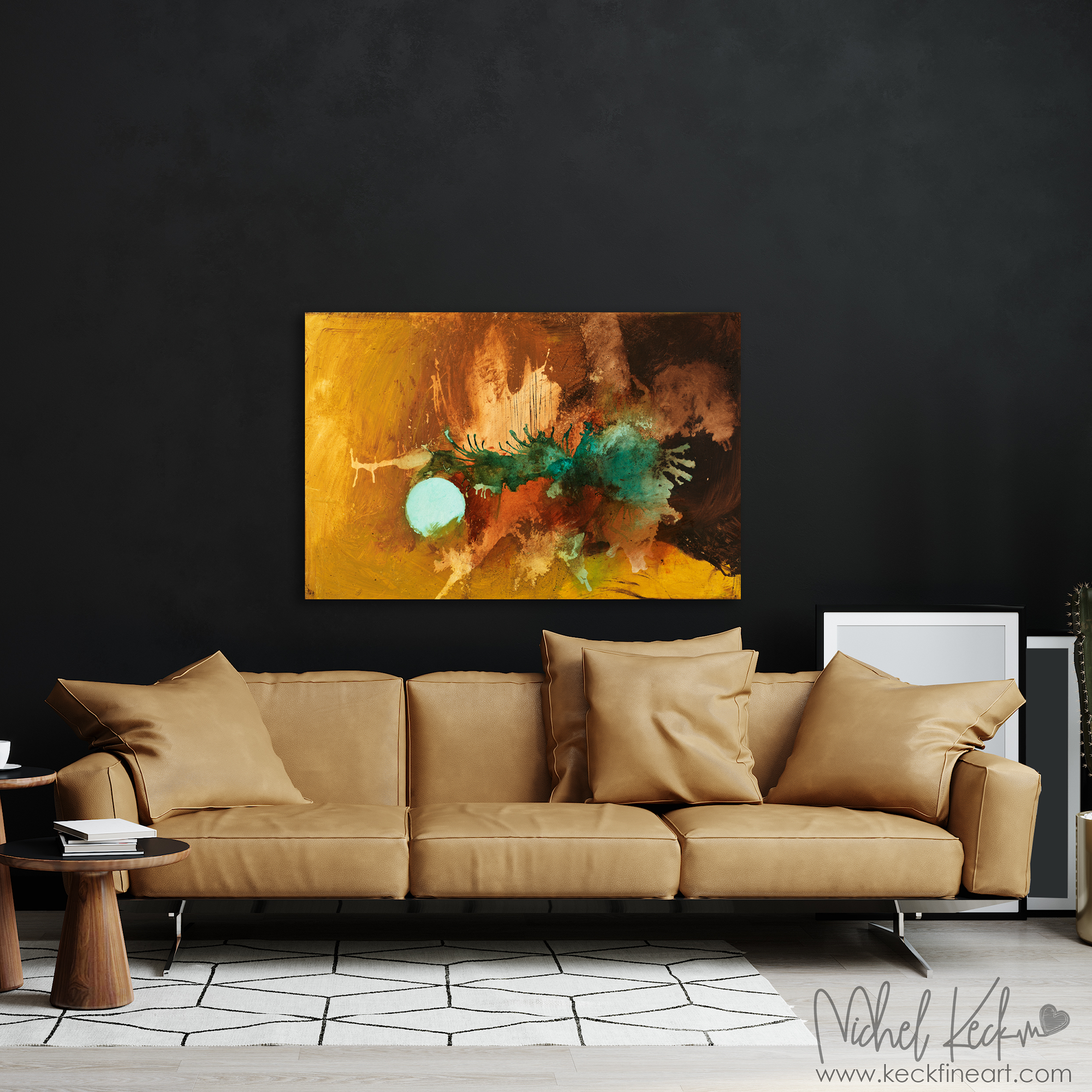 #030715 <br> Abstract Art Canvas Prints <br> Joie de Vivre