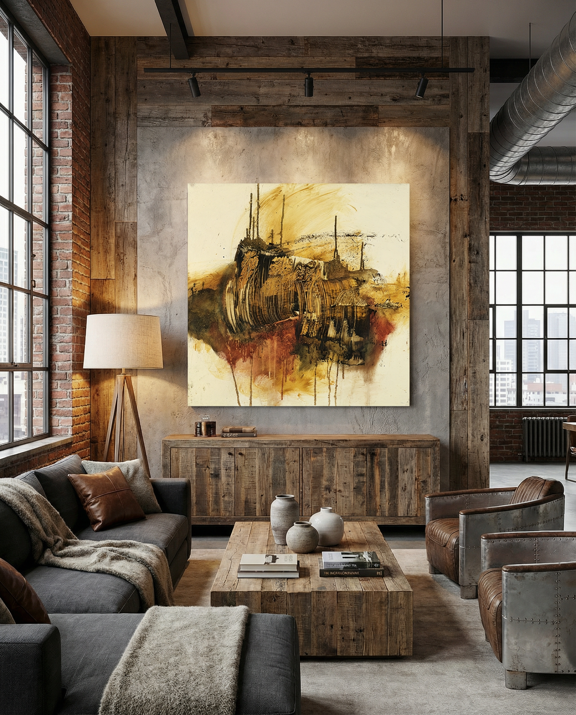 Organic & Raw Abstract<br> Canvas Art Print<br>Moving On