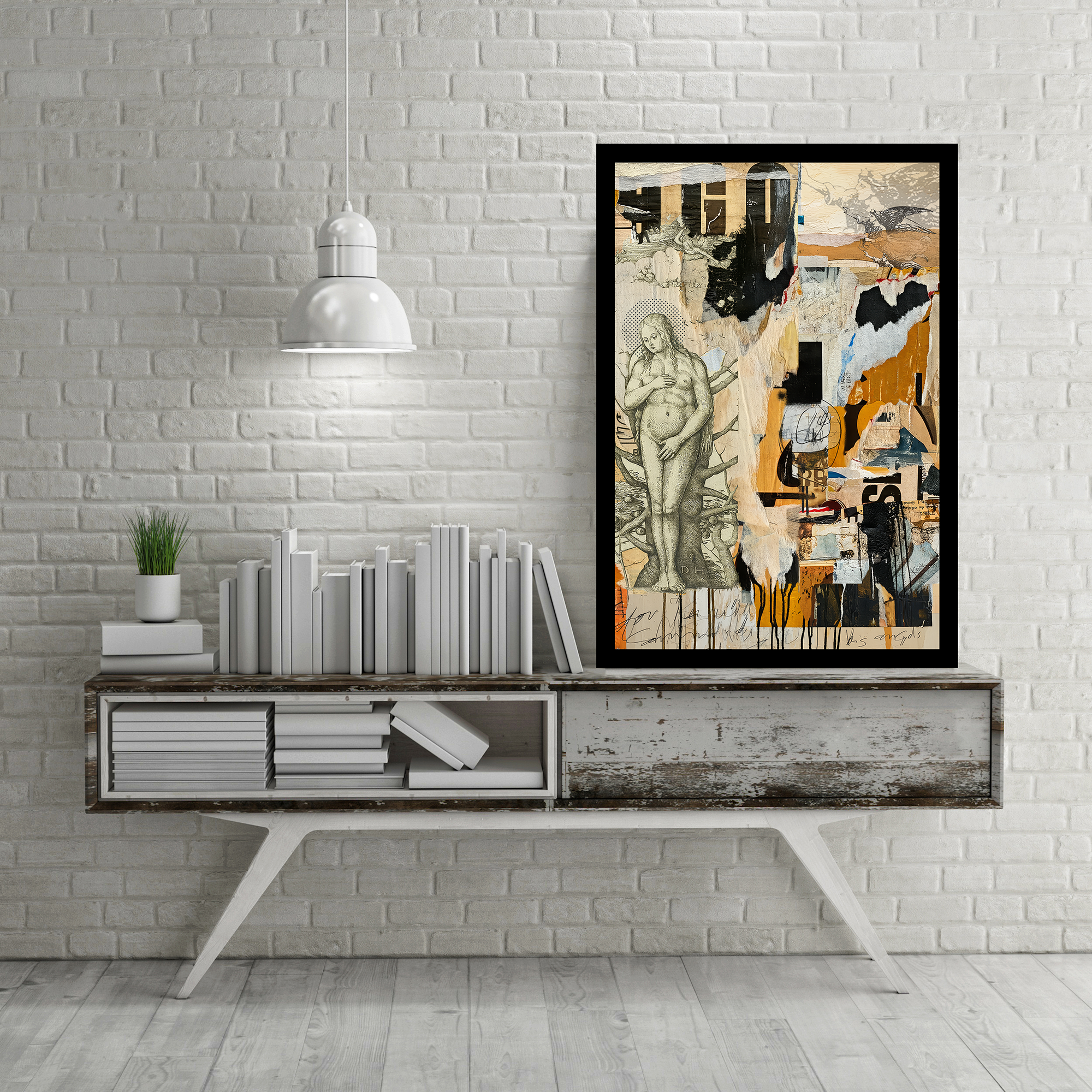 Collage Scripture Art<br>Canvas Print<br> Angel Armies