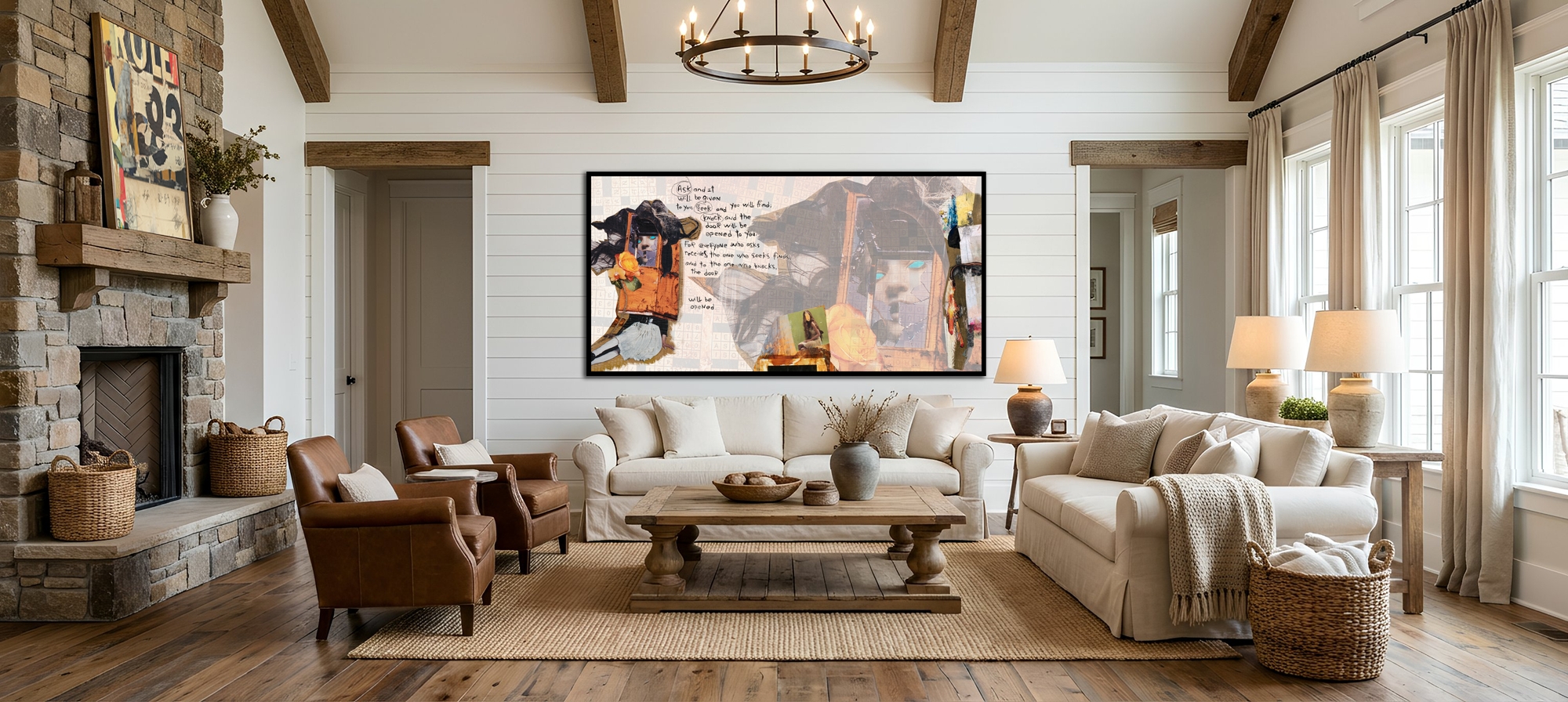 Collage Scripture Art<br>Canvas Print<br> Ask