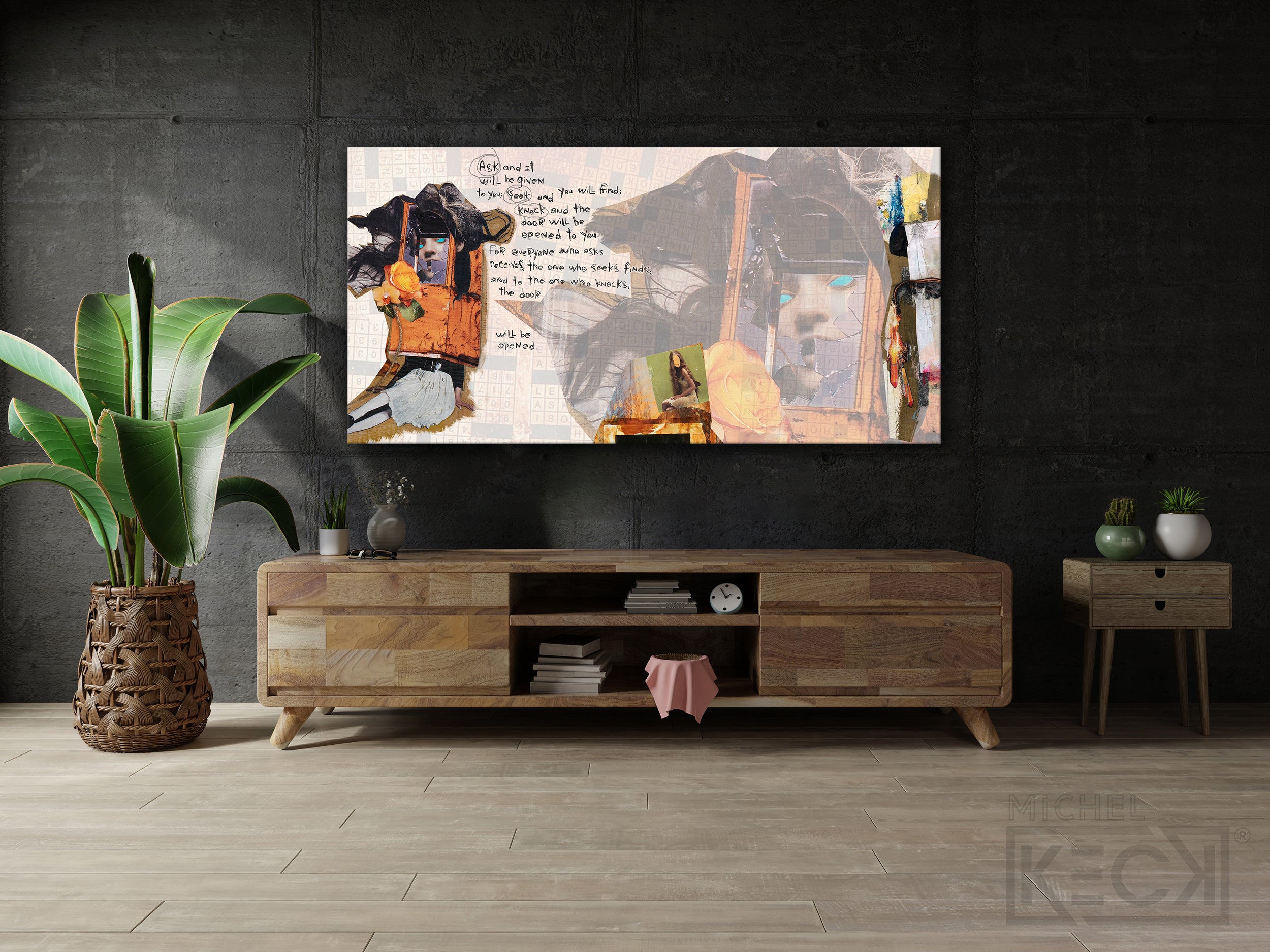 Collage Scripture Art<br>Canvas Print<br> Ask