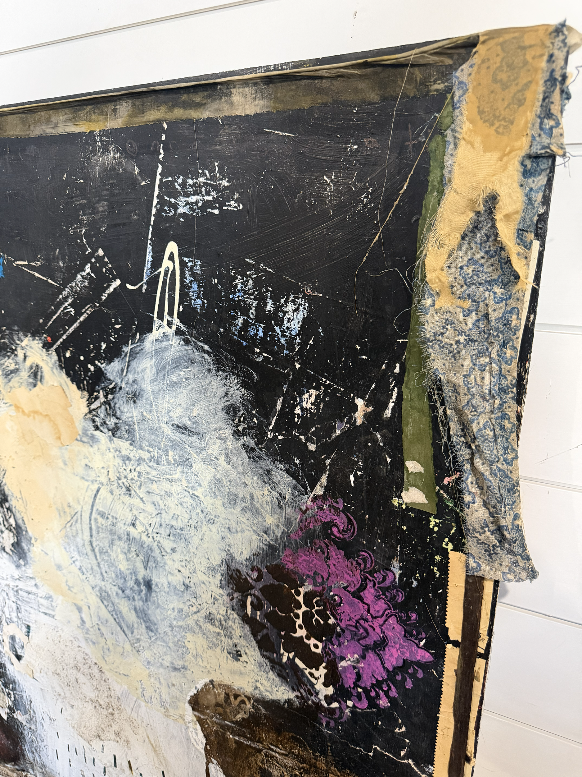 Original Mixed Media Painting<br>on Wood in Floater Frame<br>Title: Once Upon A Time