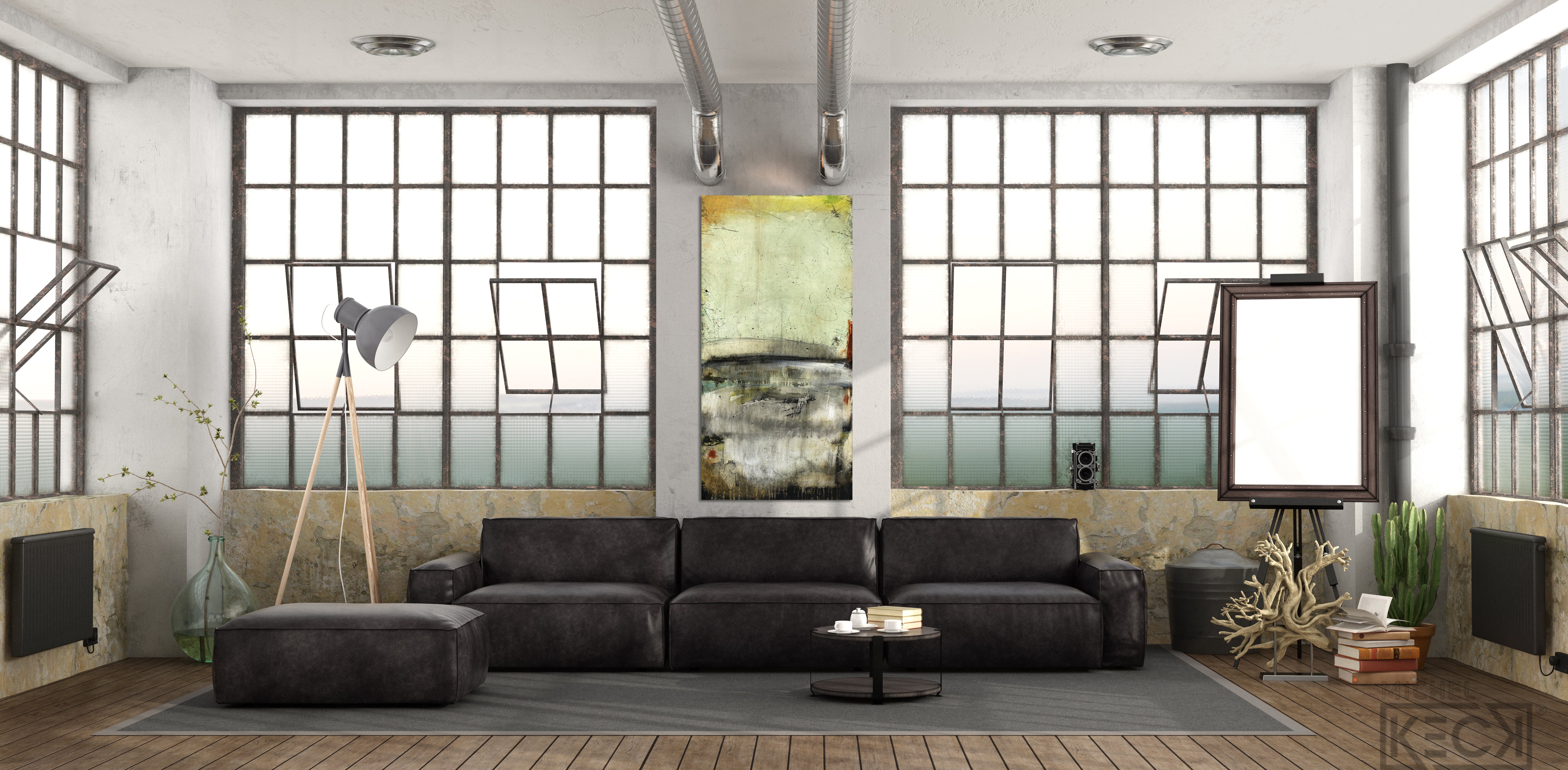 #050807 <br>Abstract Art Canvas Print  <br> It's Not Over Yet