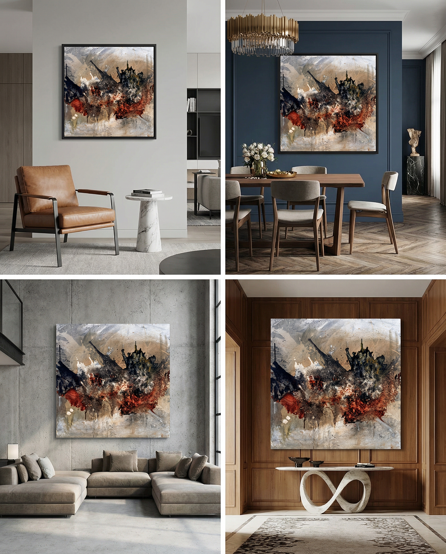 Raw Abstract Art <br>Canvas Print <br>  Give 'Em Hell