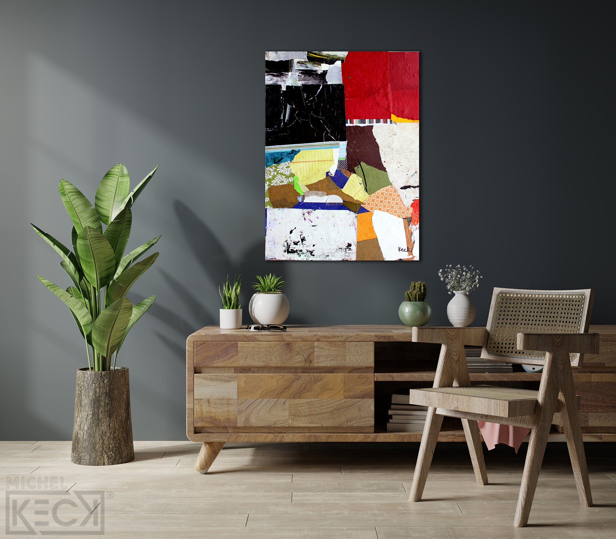 Collage Art Print <br>On Canvas<br>Title:  Hold Fast