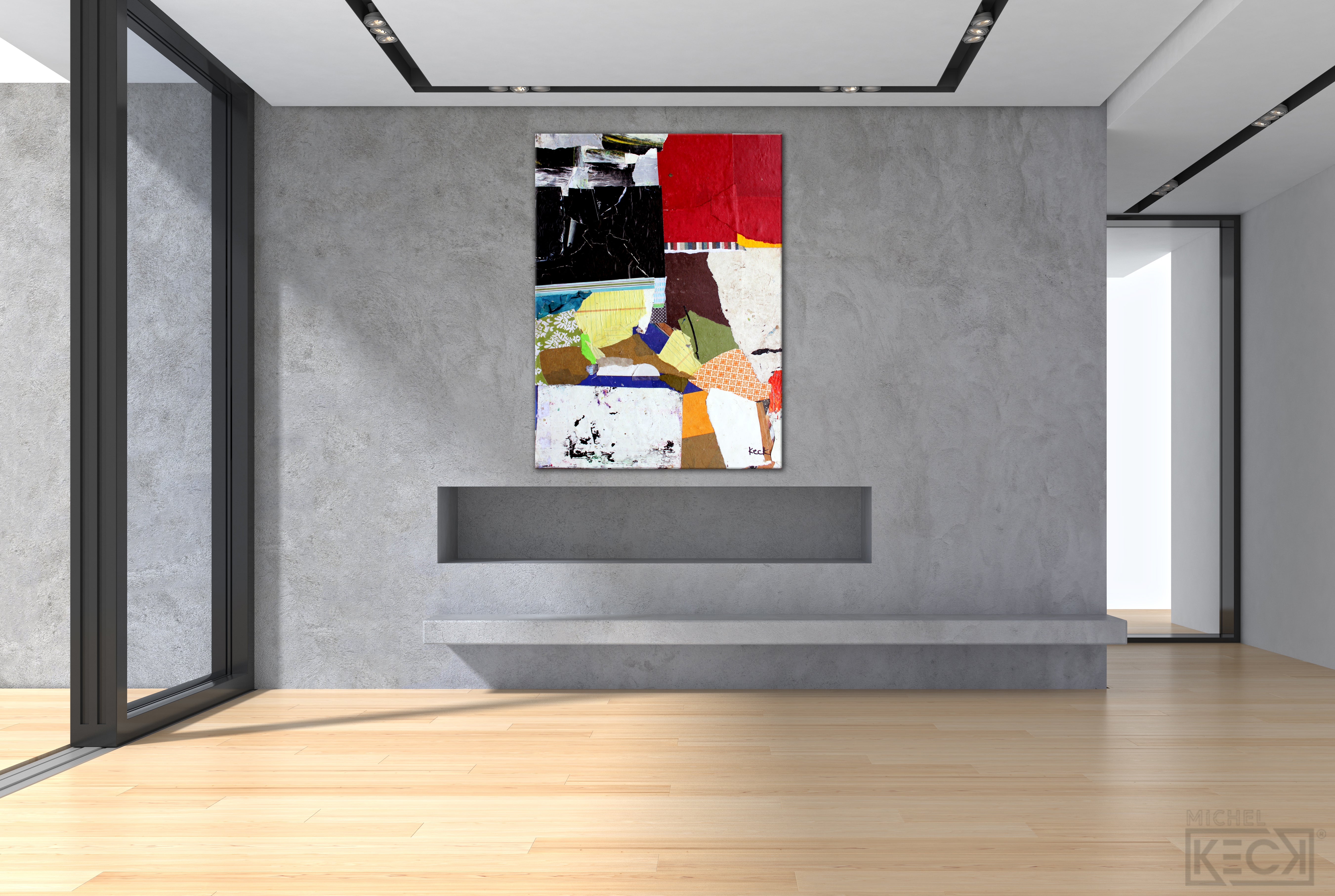 Collage Art Print <br>On Canvas<br>Title:  Hold Fast