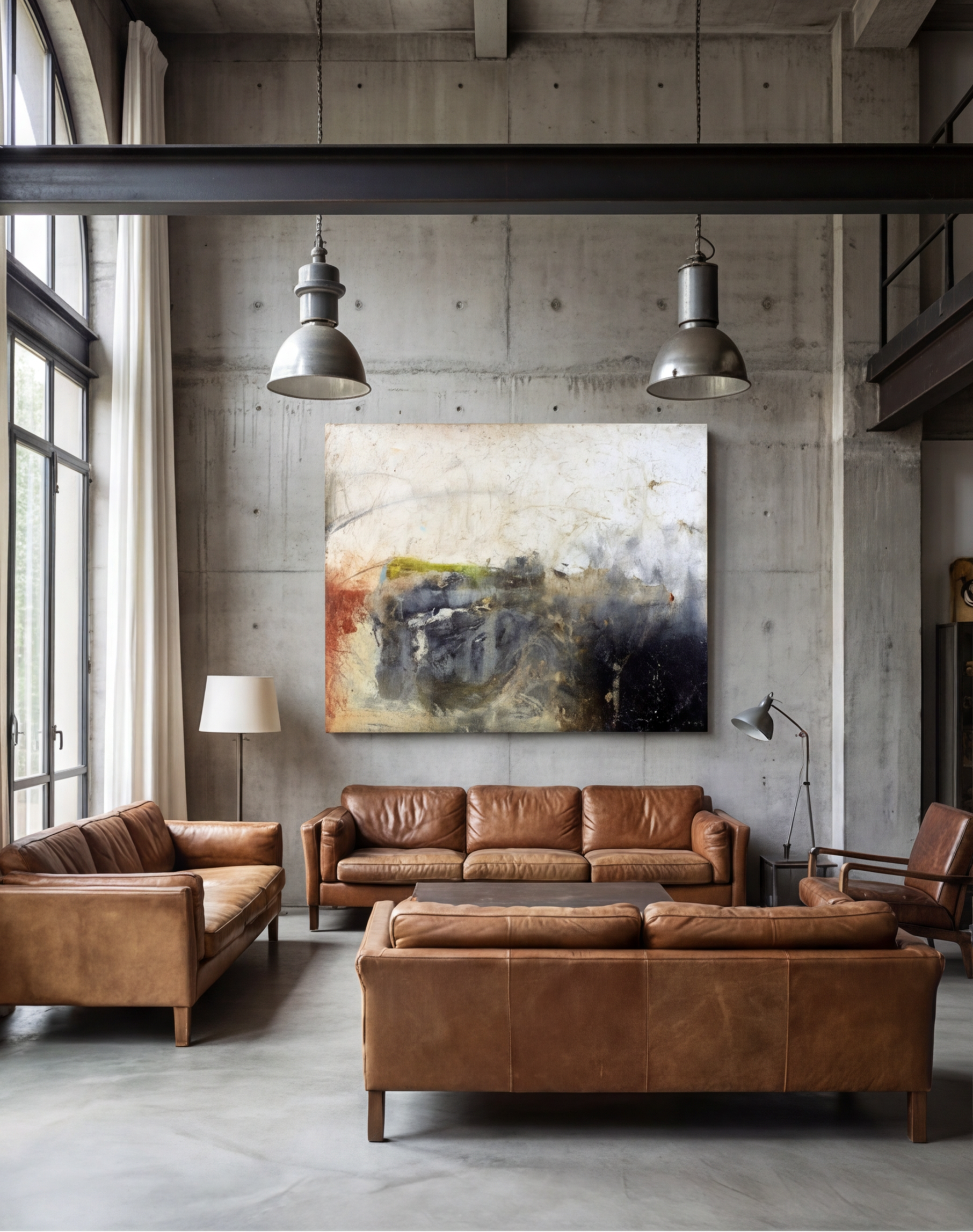 Dark, Brooding & Moody <br>Abstract Art Canvas Print<br> Just Scratching the Surface