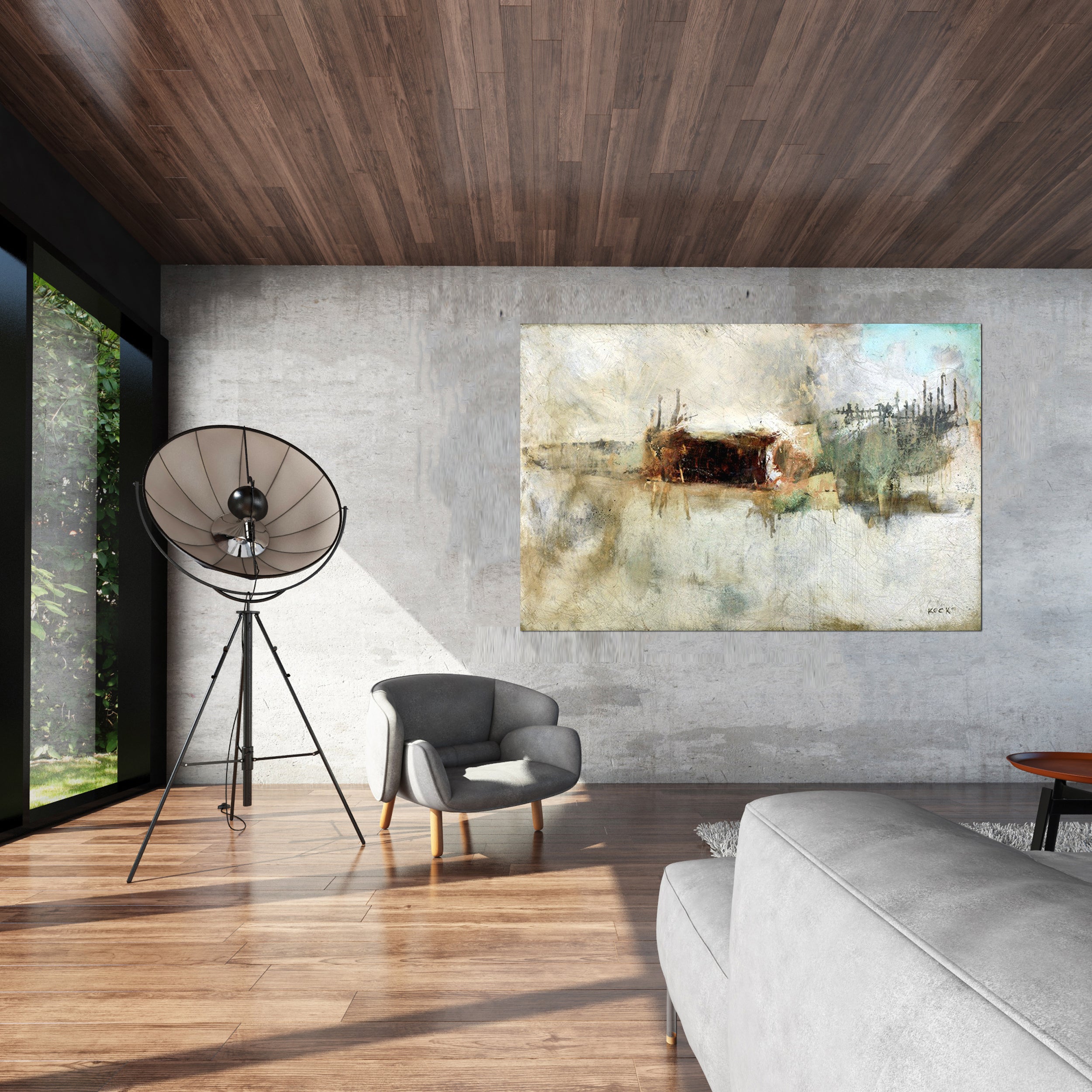 Organic Abstract Art<br> Canvas Print <br> Title: The Last Laugh