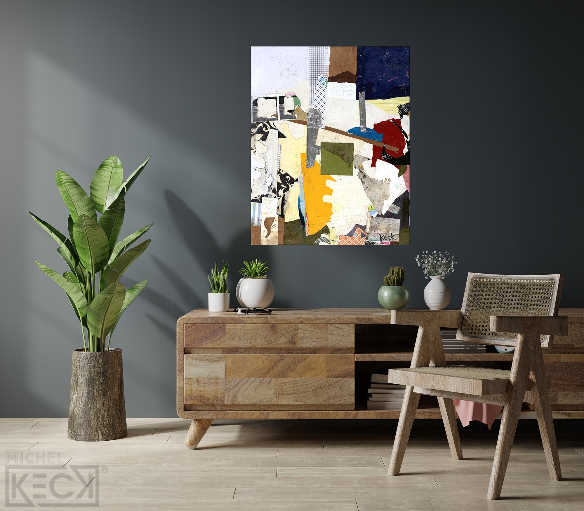 Collage Art Print<br>On Canvas<br> No One Else But Us