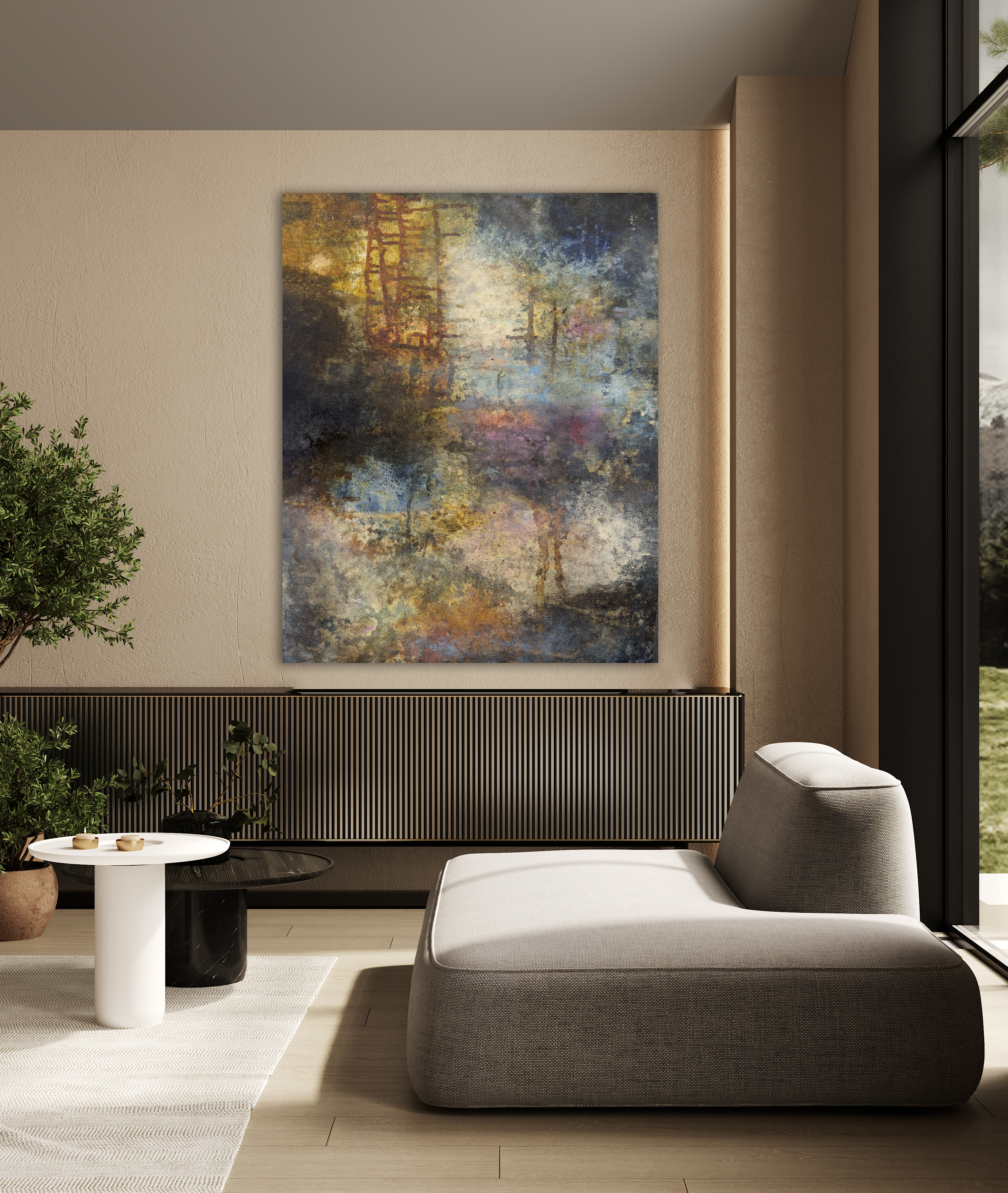 Abstract Canvas Art Print <br> Title: Nothing To Lose