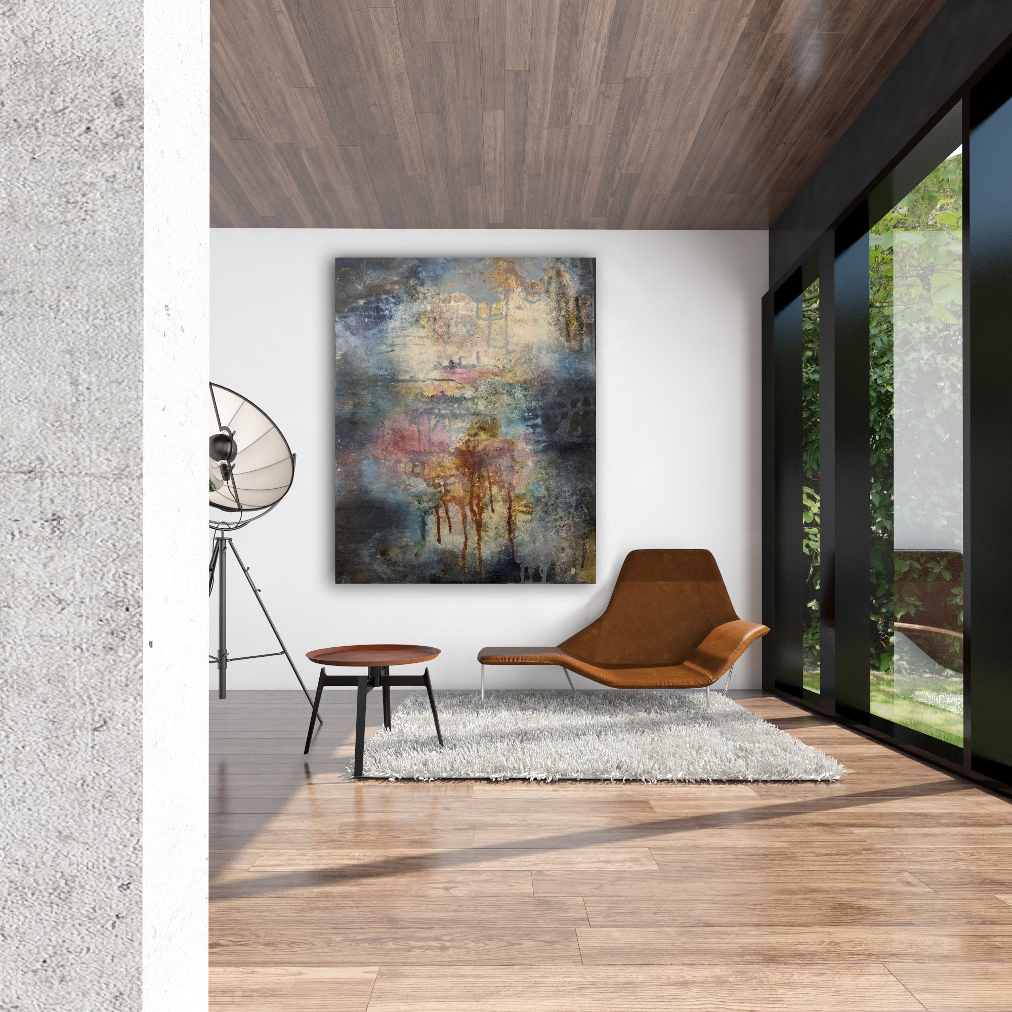 Abstract Canvas Art Print <br> Title: Nothing To Lose II