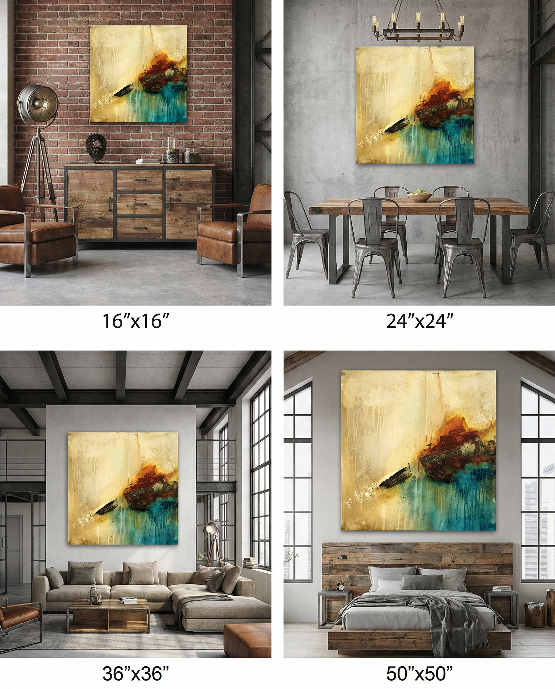 Bold, Raw Abstract Art <br>Canvas Print <br>The Best Is Yet To Come