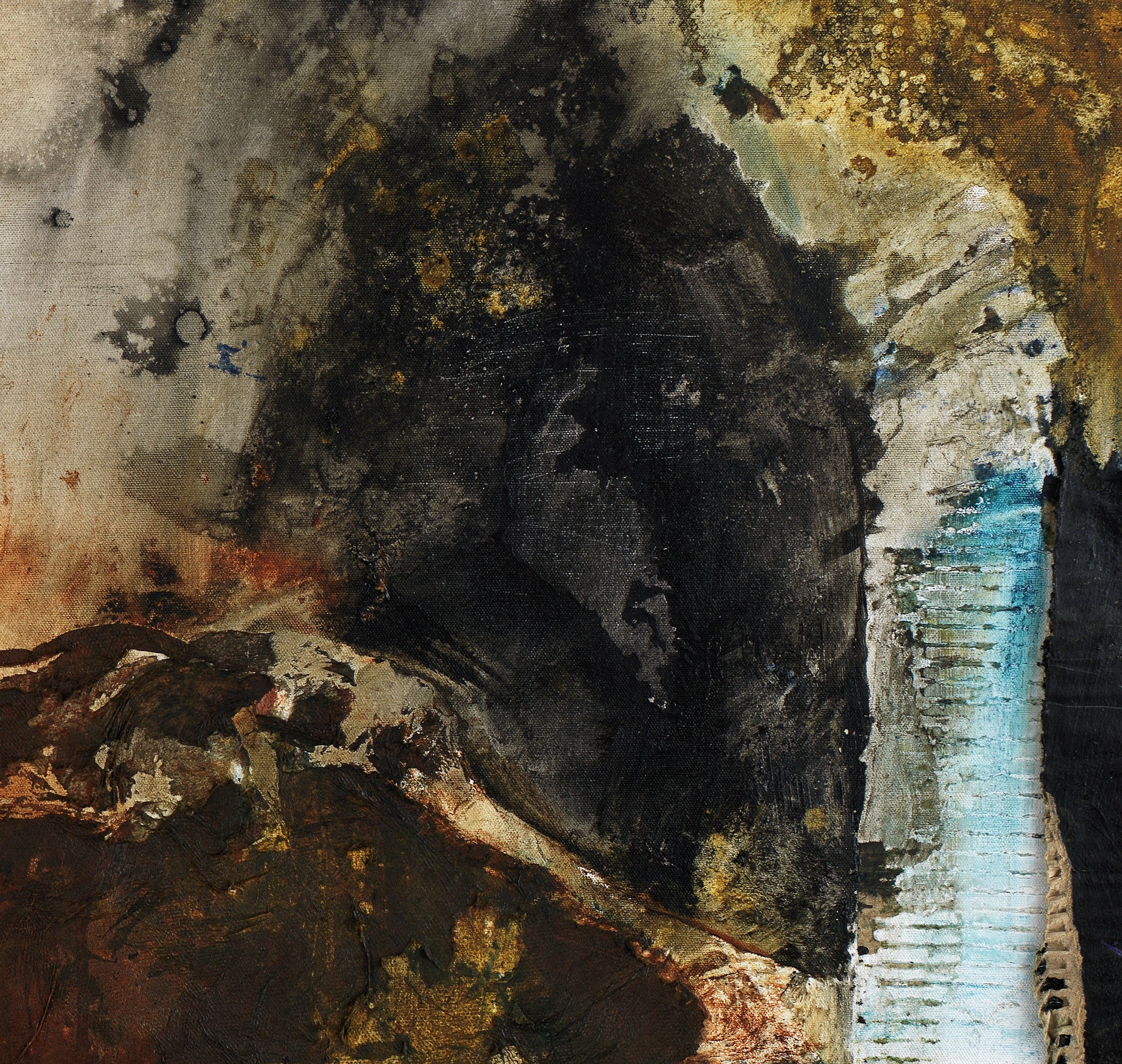 Moody Abstract Art Prints. Dark, earthy, raw and organic abstract art prints by michel keck. 