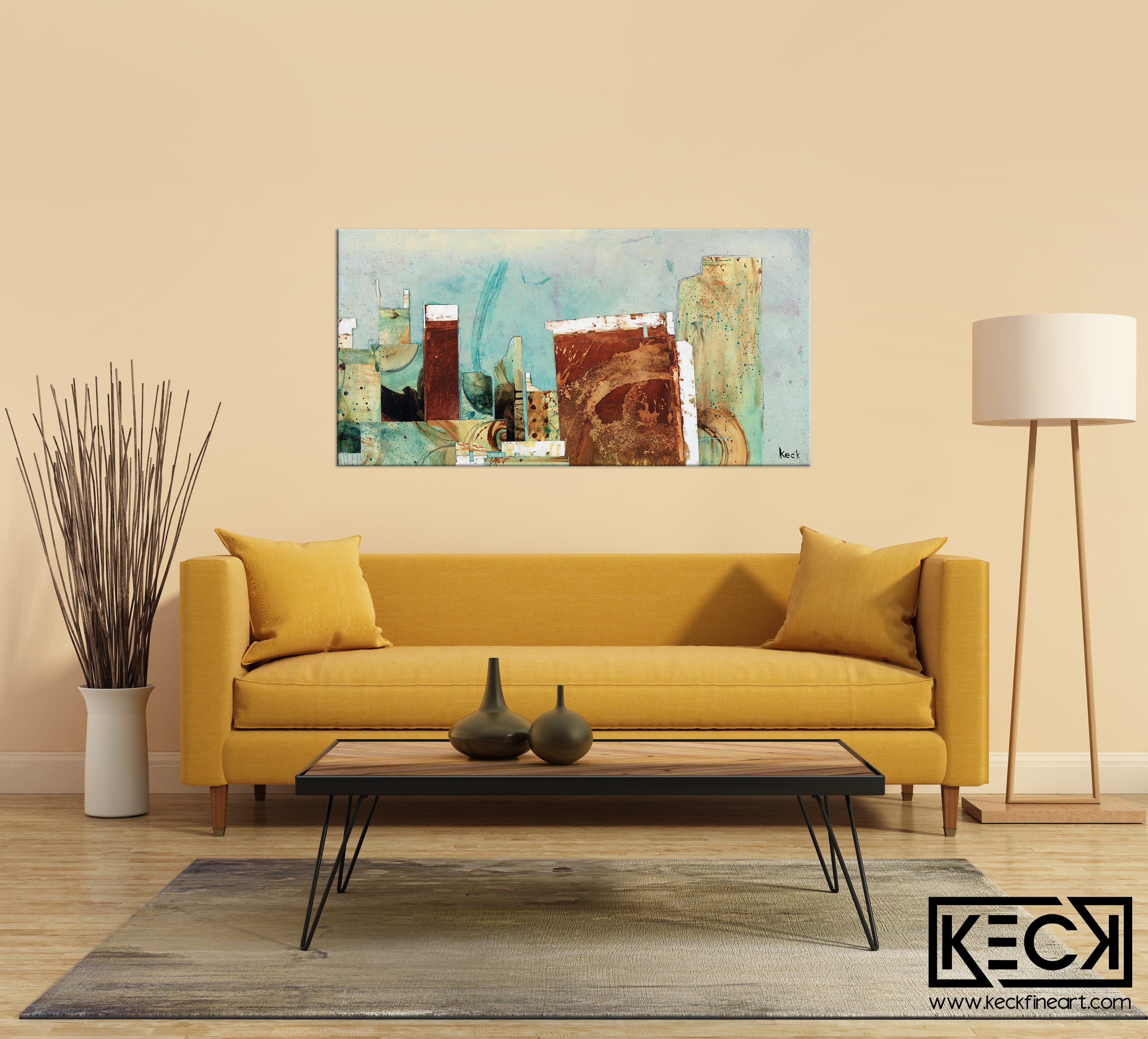 #010725 <br> Views of the City V <br>Canvas Art Print