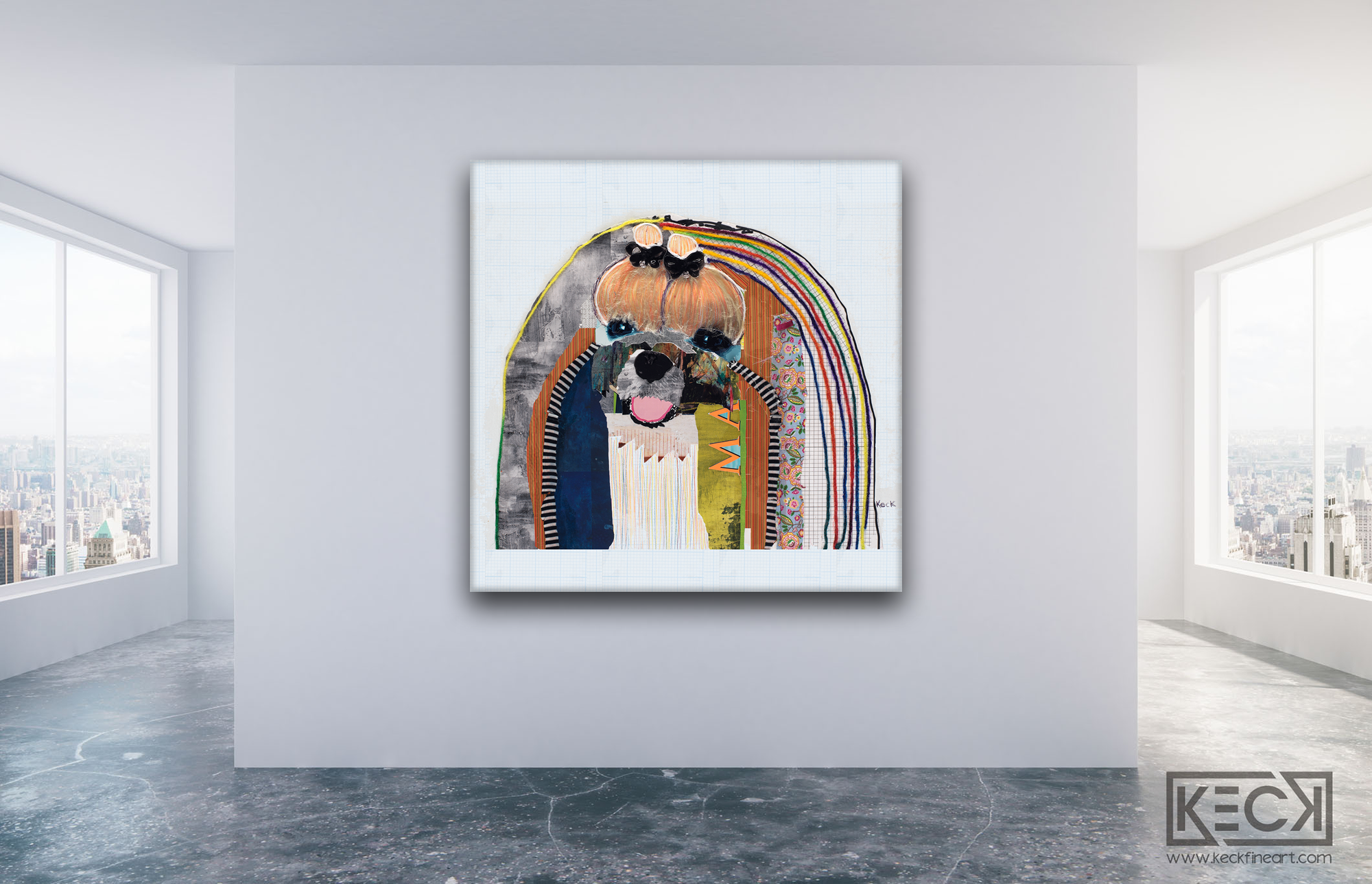 DOG ART PRINTS BY MICHEL KECK