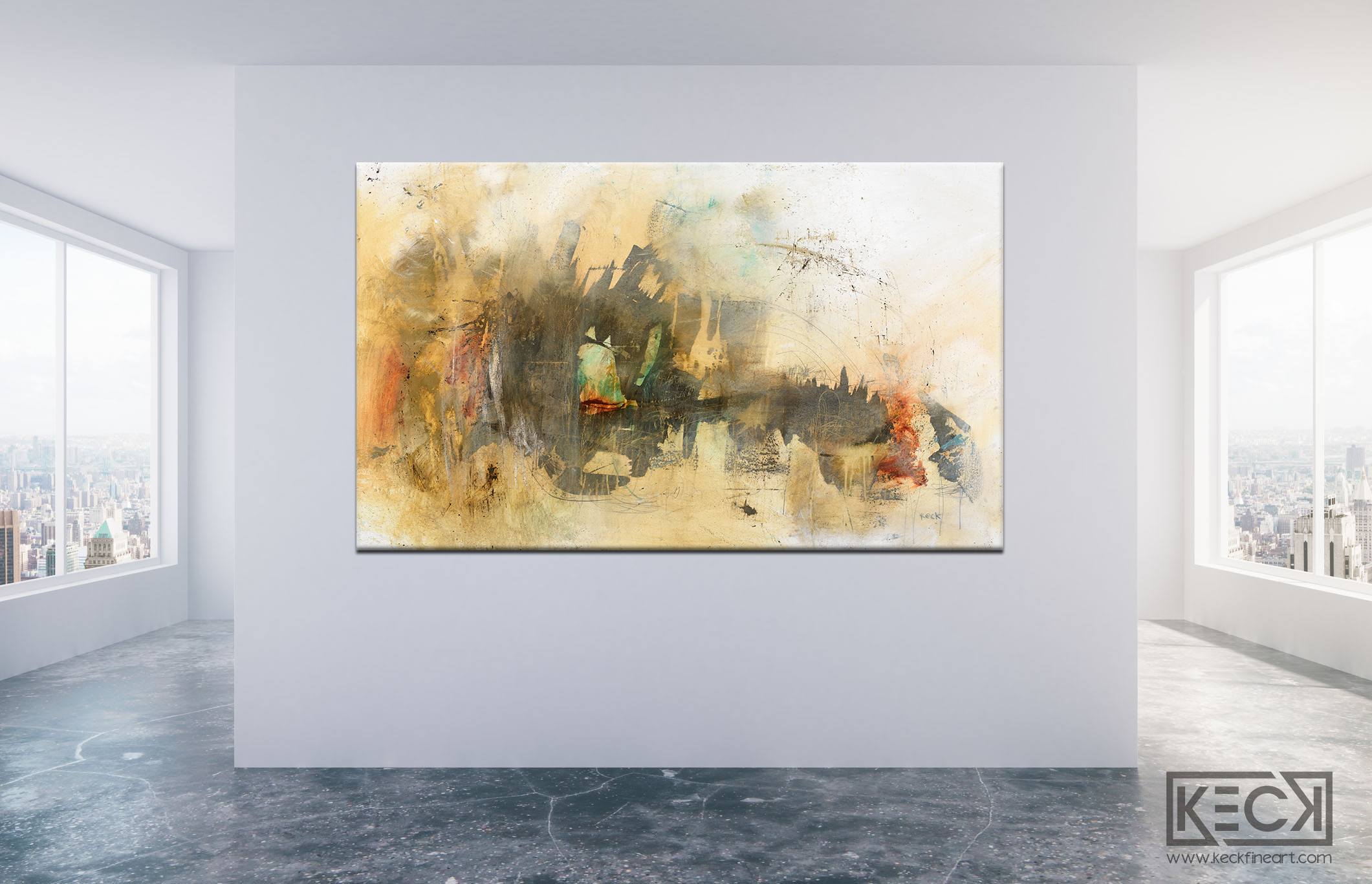 EARTH TONE ABSTRACT ART PRINTS BY MICHEL KECK