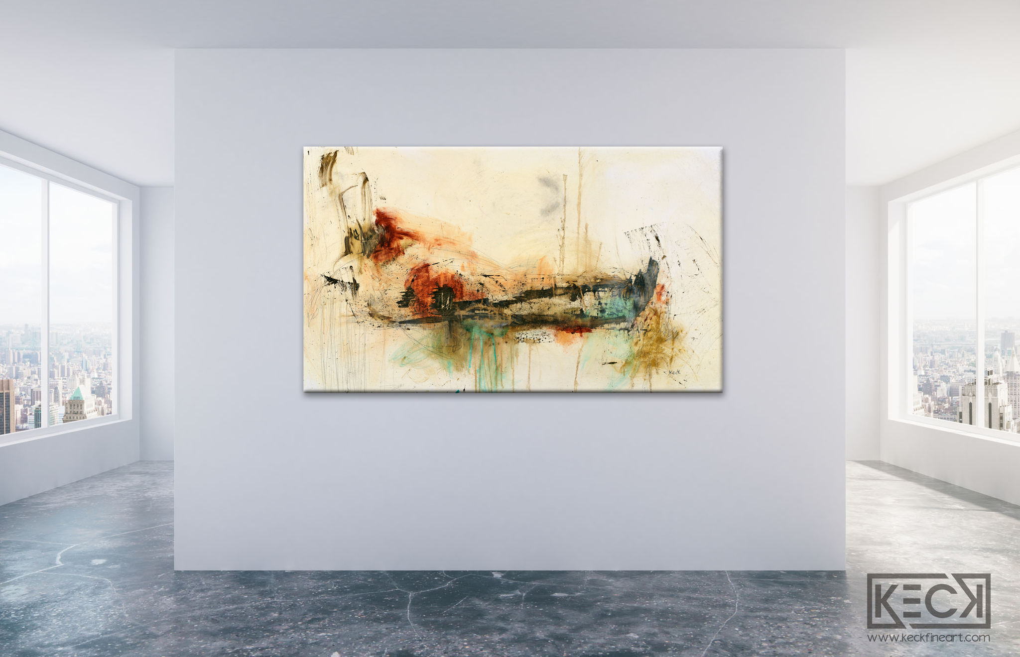 Organic, Raw & Earthy<br>Abstract Art Canvas Print<br>Slowly But Surely