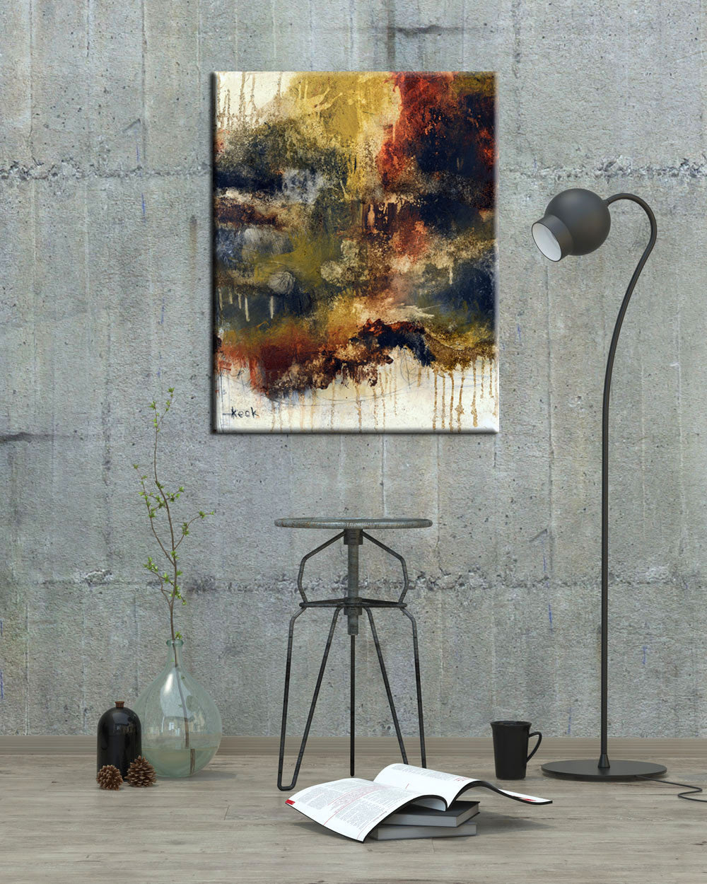 Original Abstract Art Painting - I Think I Know What I Need To Do