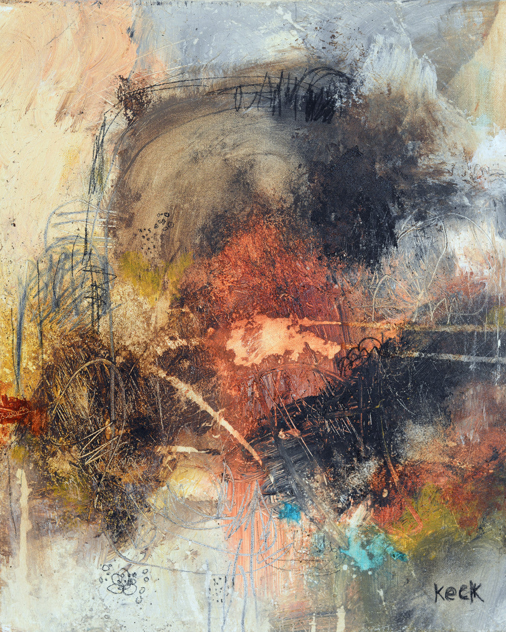 ABSTRACT ART Canvas Print of That Old Familiar Feeling