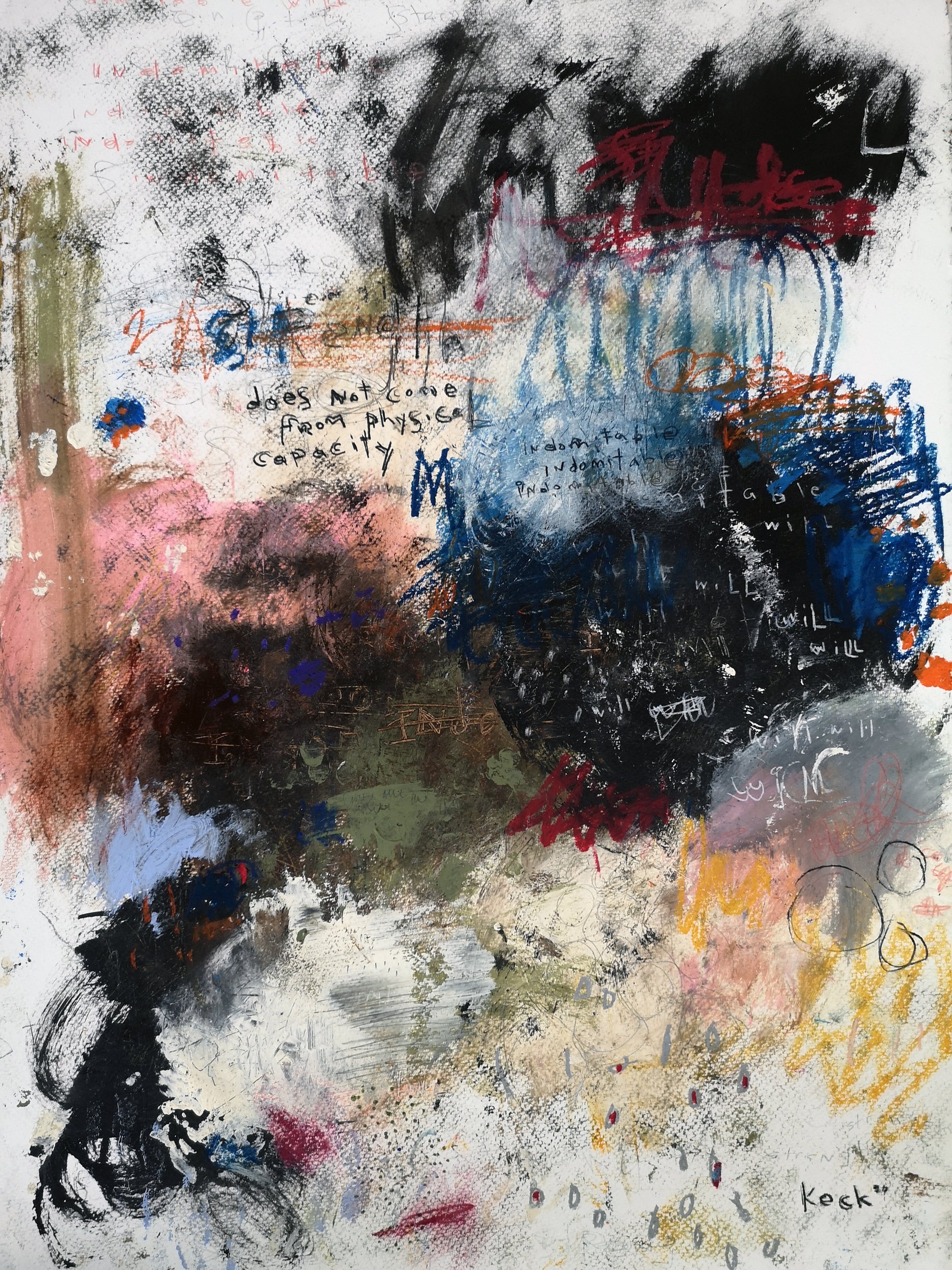 Colorful Abstract Art <br> Canvas Print <br>Indomitable