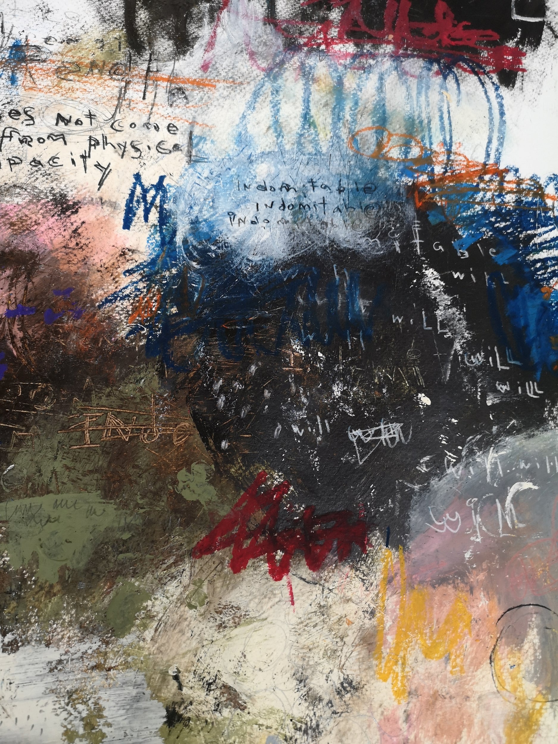 Colorful Abstract Art <br> Canvas Print <br>Indomitable