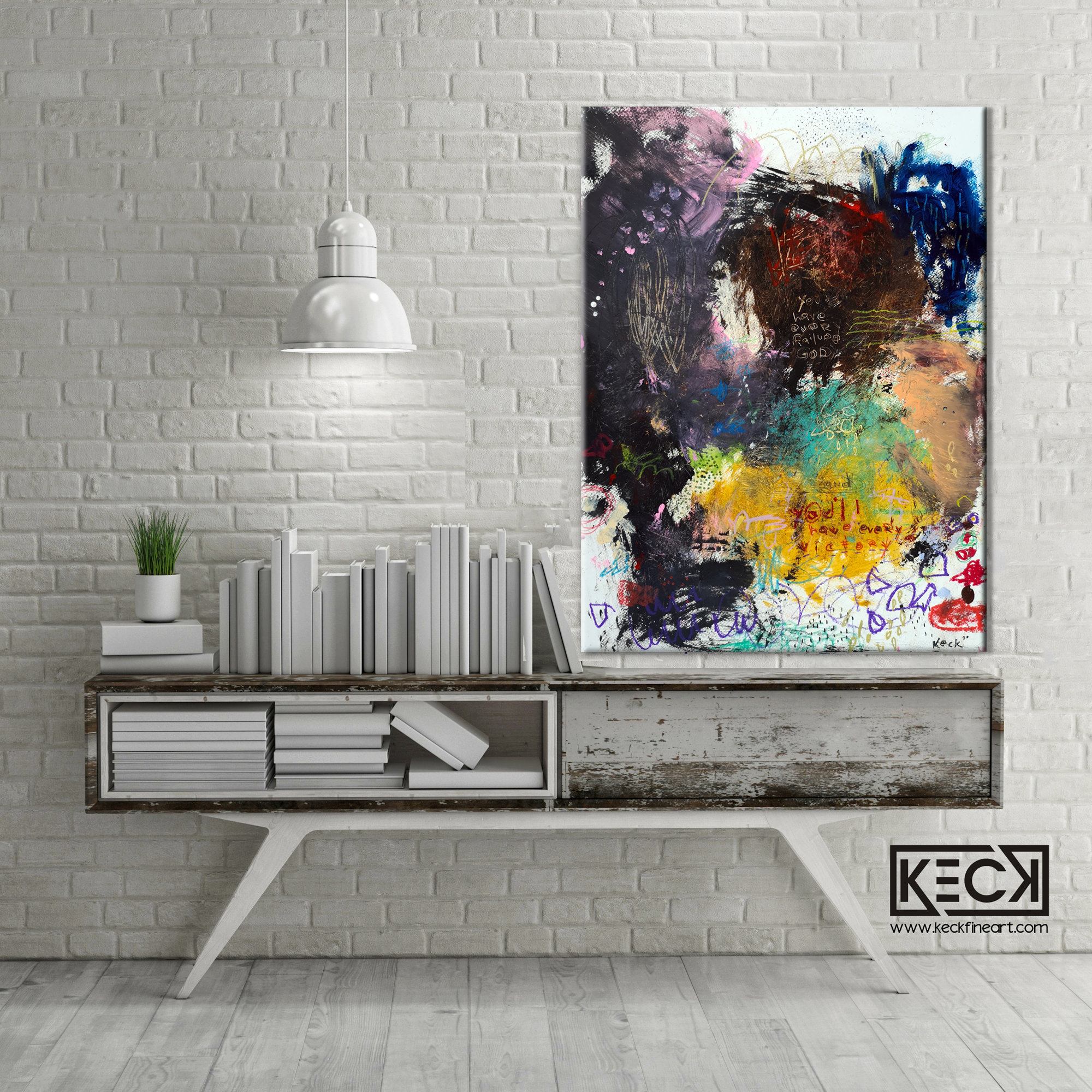 Colorful Abstract Art<br>Canvas Print <br>Every Victory