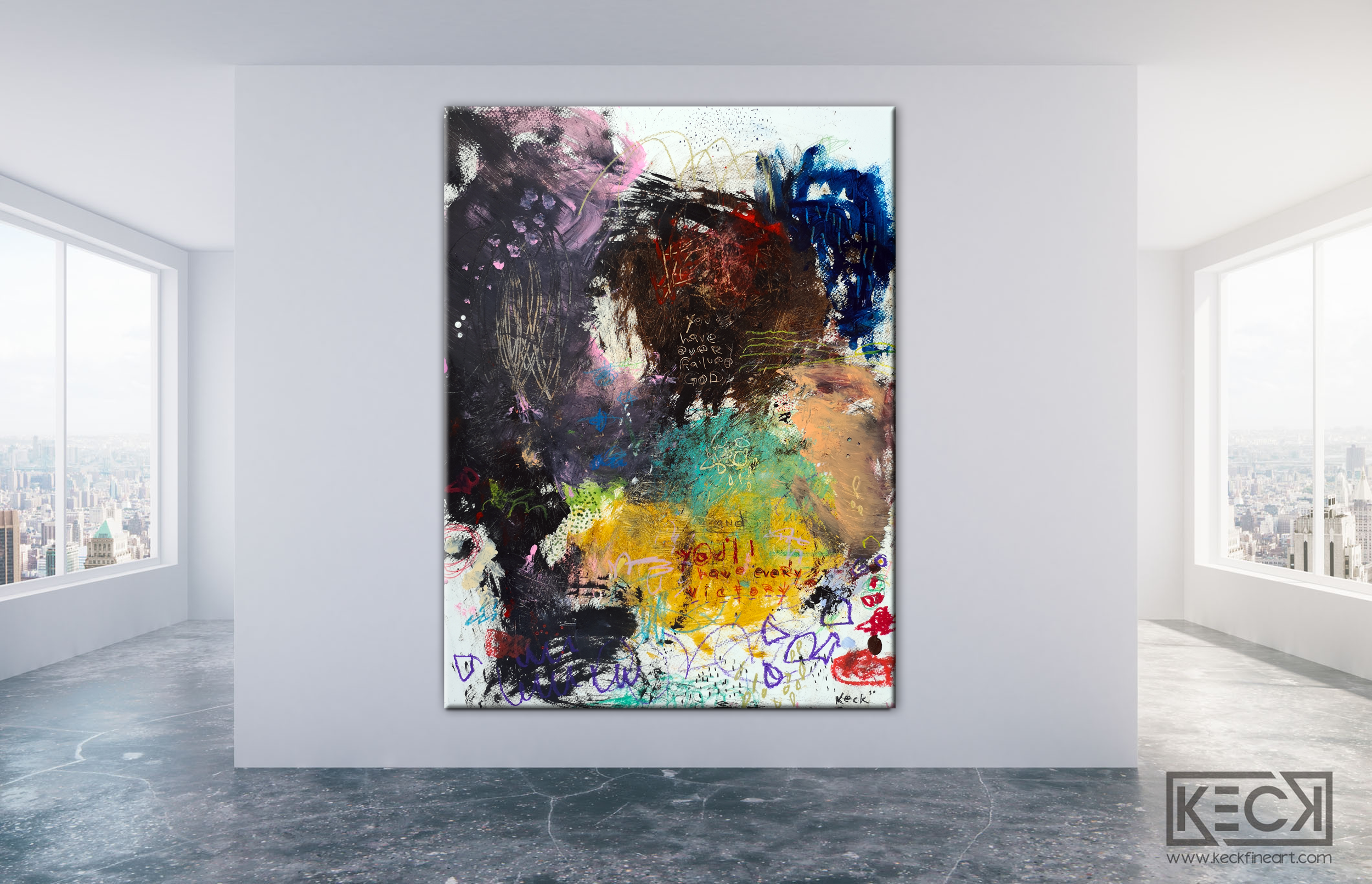 Colorful Abstract Art<br>Canvas Print <br>Every Victory