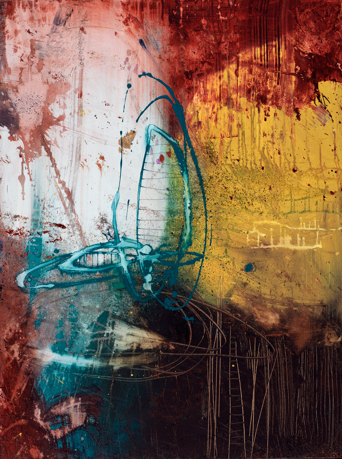 Colorful Abstract Art<br> Canvas Print<br> Untitled #020703