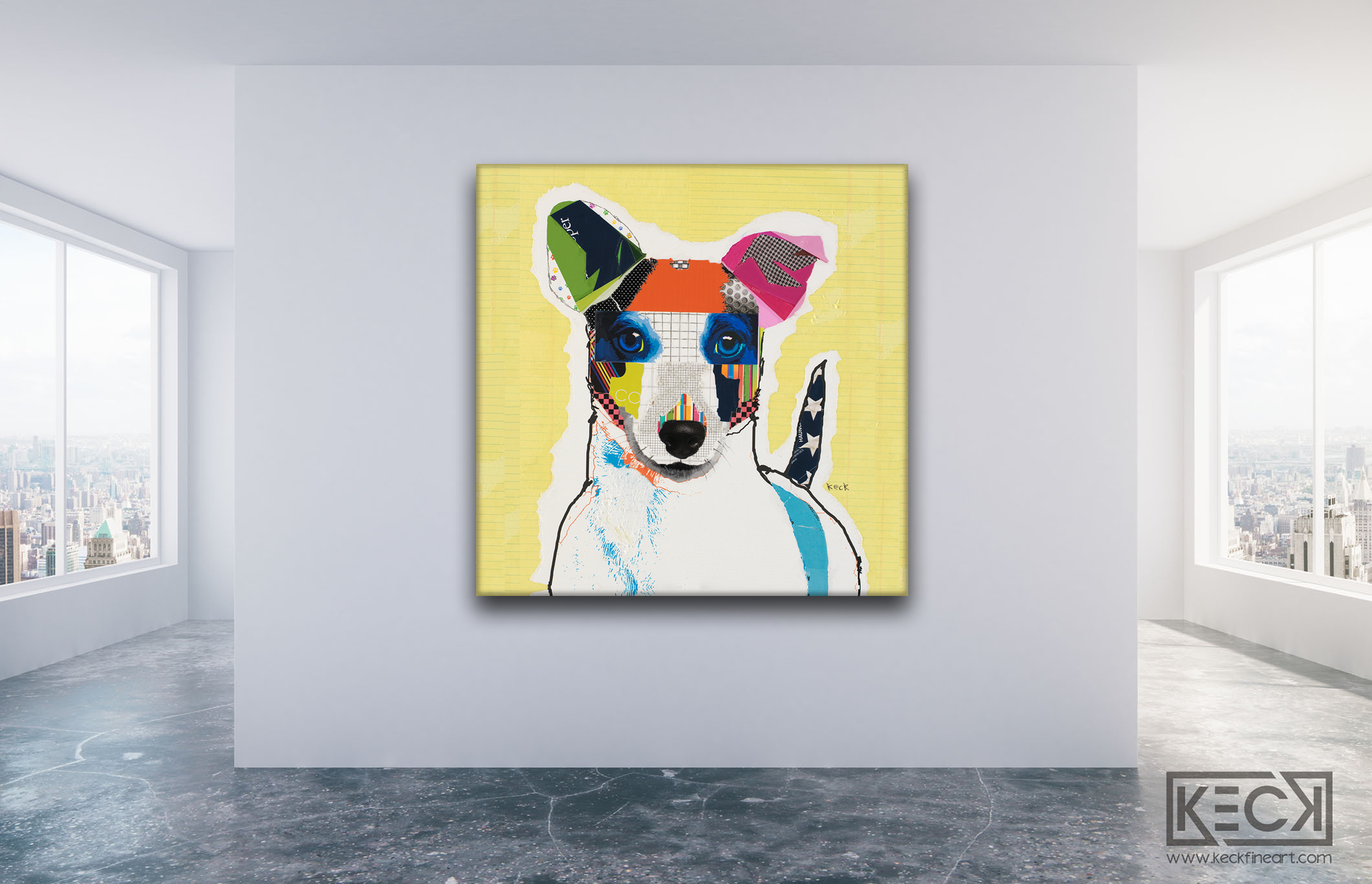 DOG ART PRINTS BY MICHEL KECK