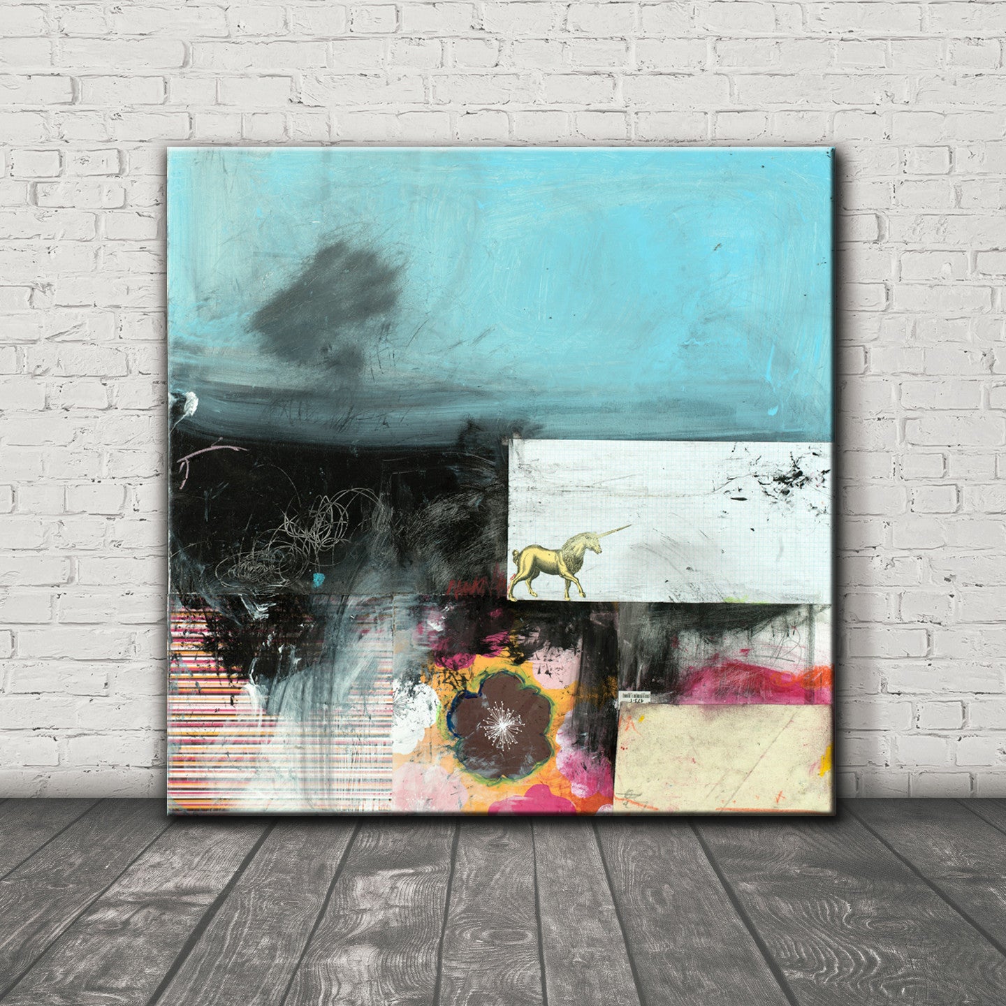 MIXED MEDIA Canvas Print of Someday