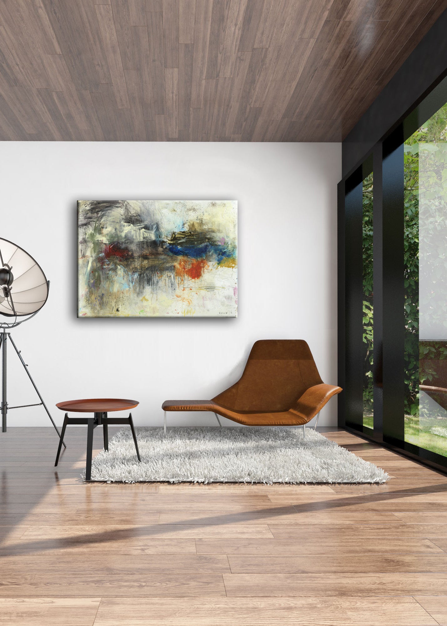 Colorful Abstract Art<br>Canvas Print <br> Hard Telling I