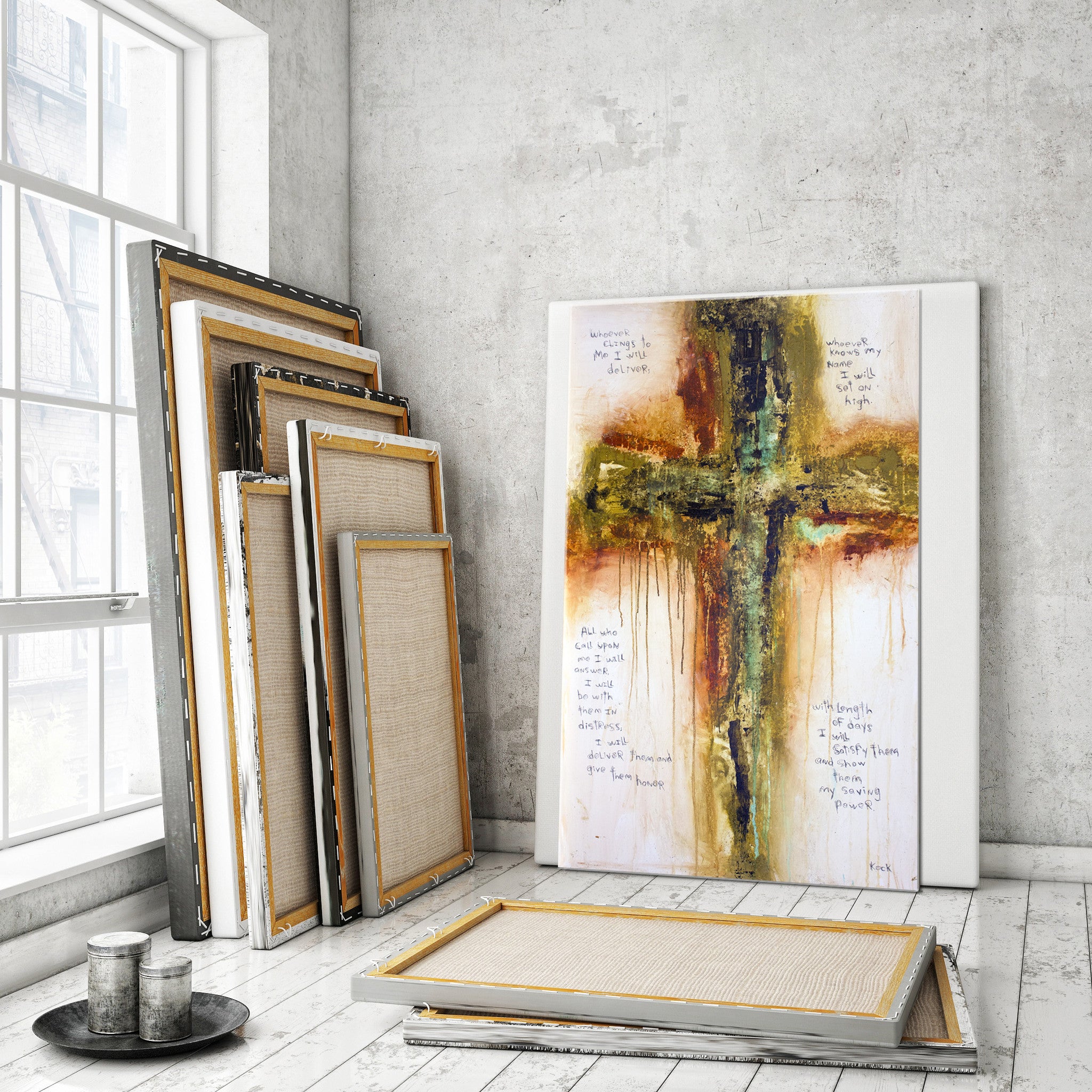 Abstract Cross Art <br>Canvas Print