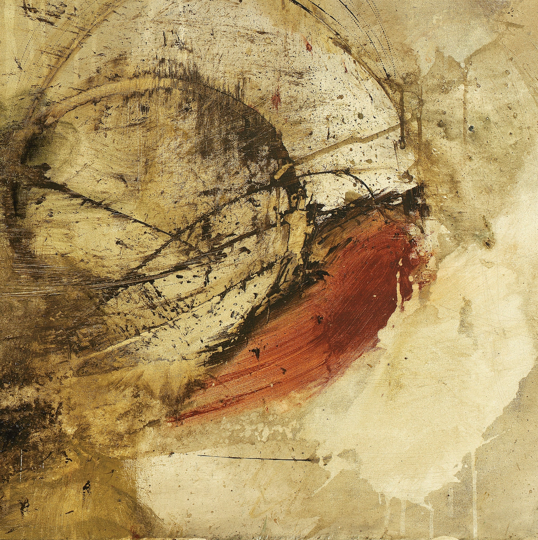 Organic, Raw Earth Tones<br>Abstract Art Canvas Print<br>Catch 22