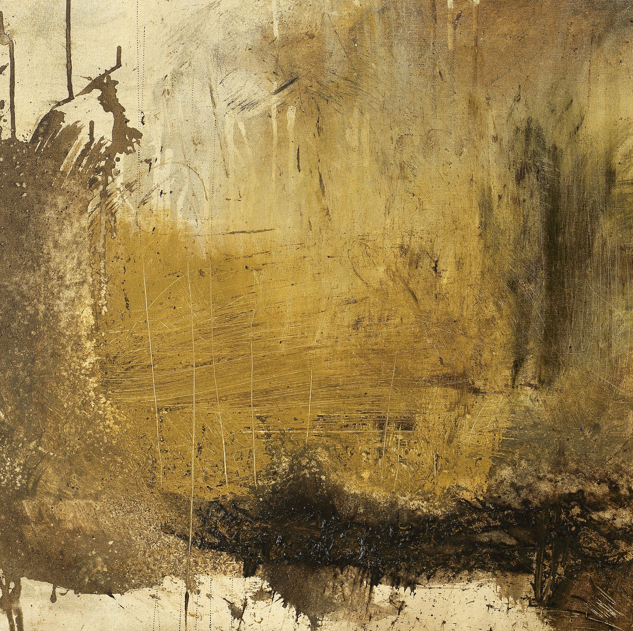 Organic, Raw Earth Tones<br>Abstract Art Canvas Print<br>Catch 22