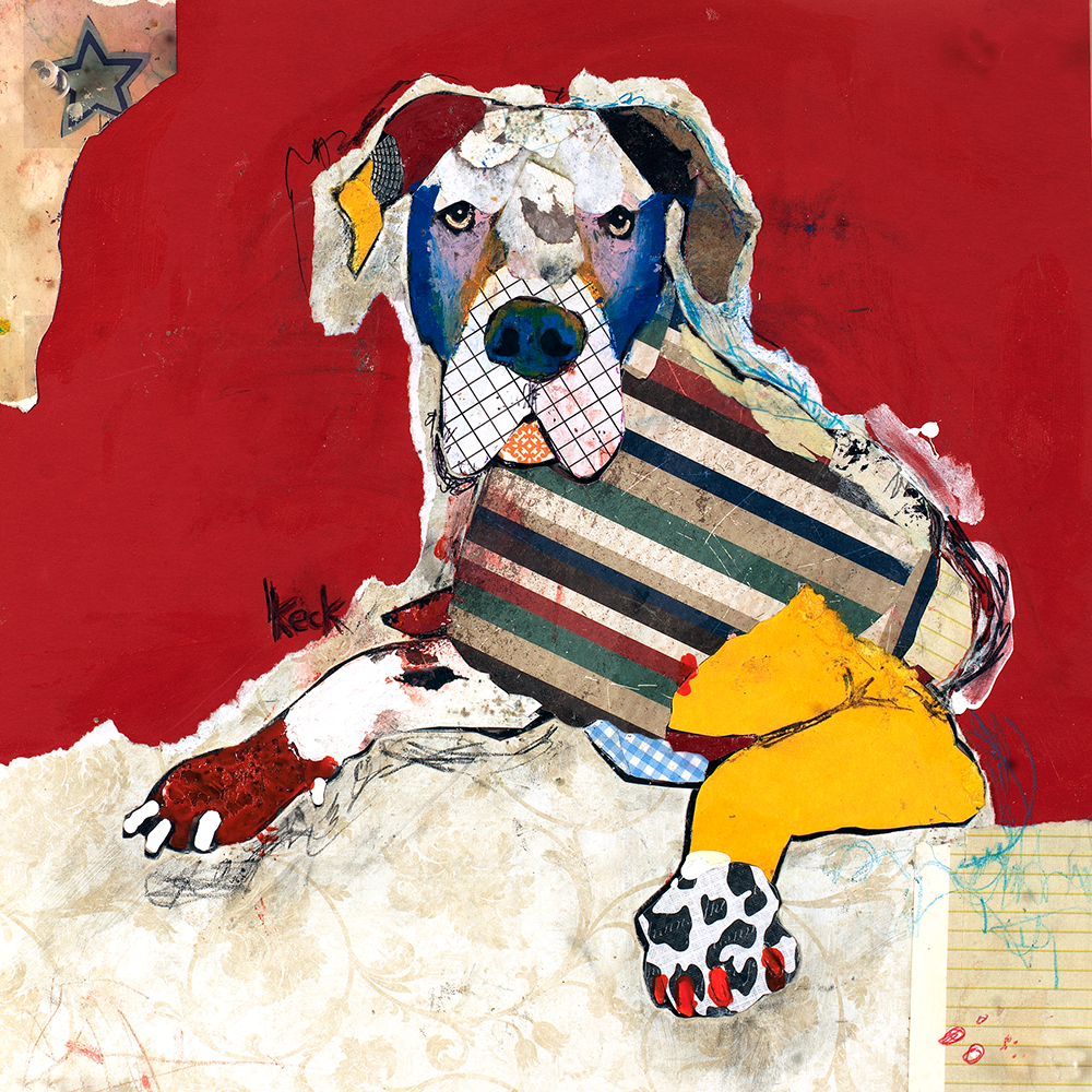 DOG ART PRINTS BY MICHEL KECK