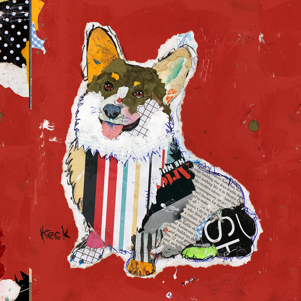 Pembroke Welsh Corgi Dog Art by Michel Keck