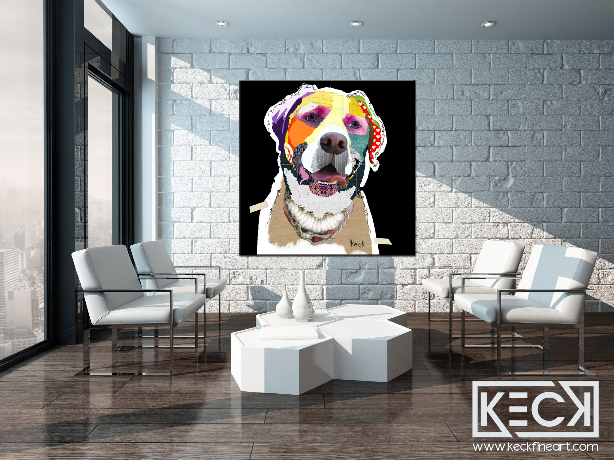 #031702 <br> Greater Swiss Mountain Dog <br> Dog Art Canvas Print