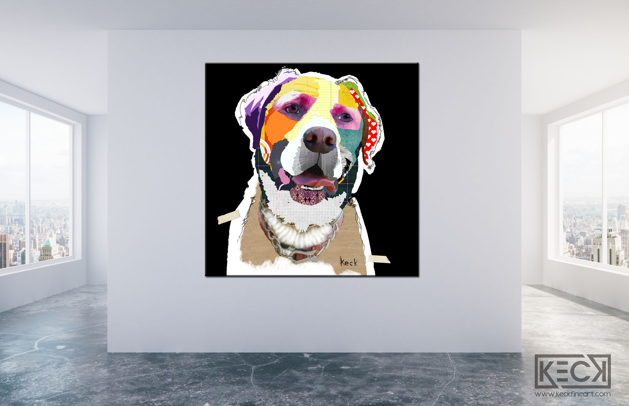 #031702 <br> Greater Swiss Mountain Dog <br> Dog Art Canvas Print