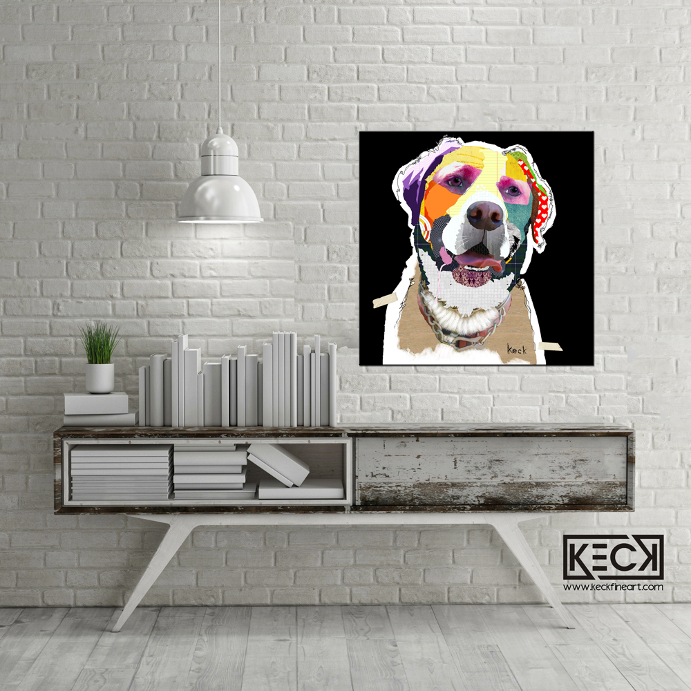 #031702 <br> Greater Swiss Mountain Dog <br> Dog Art Canvas Print