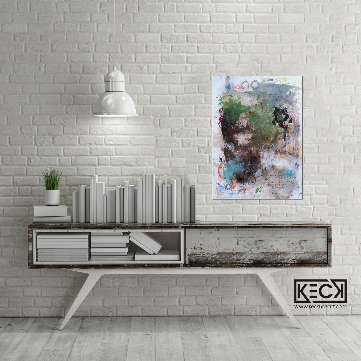 Abstract Canvas Art Print <br>2020 Collection <br>Title:  in a drop<br> Michel Keck