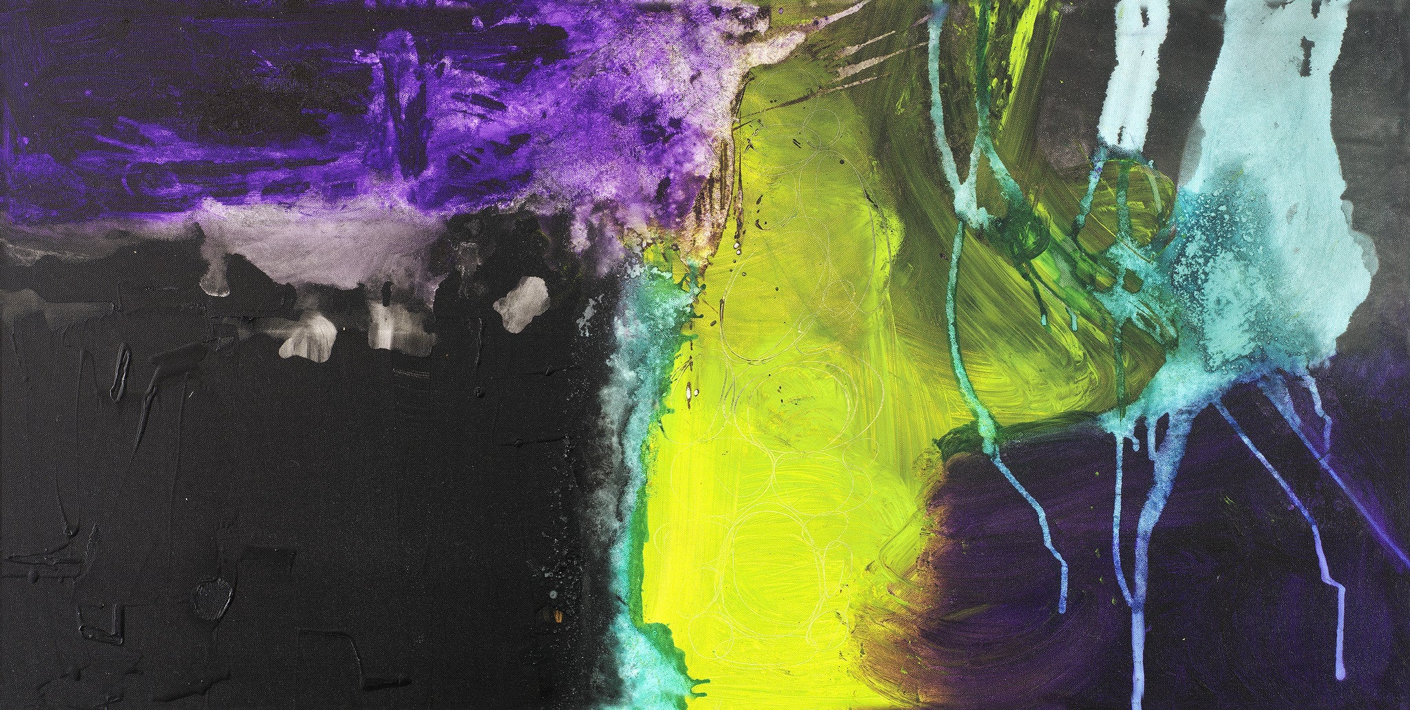 Moody, Raw & Organic<br> Abstract Art Canvas Print<br>Returning To Center