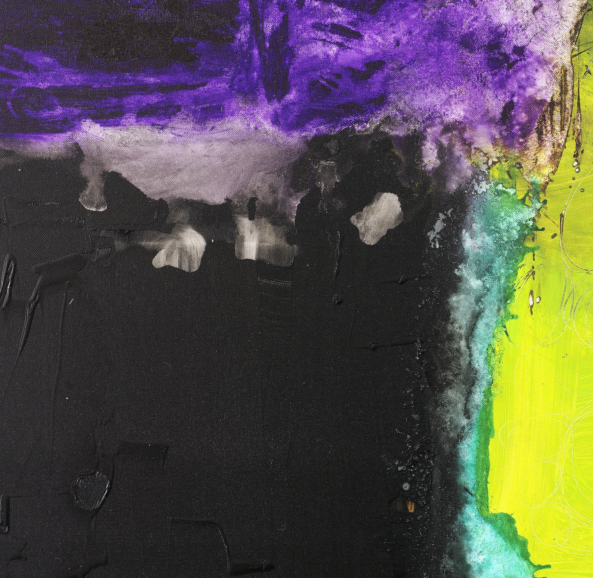 Moody, Raw & Organic<br> Abstract Art Canvas Print<br>Returning To Center
