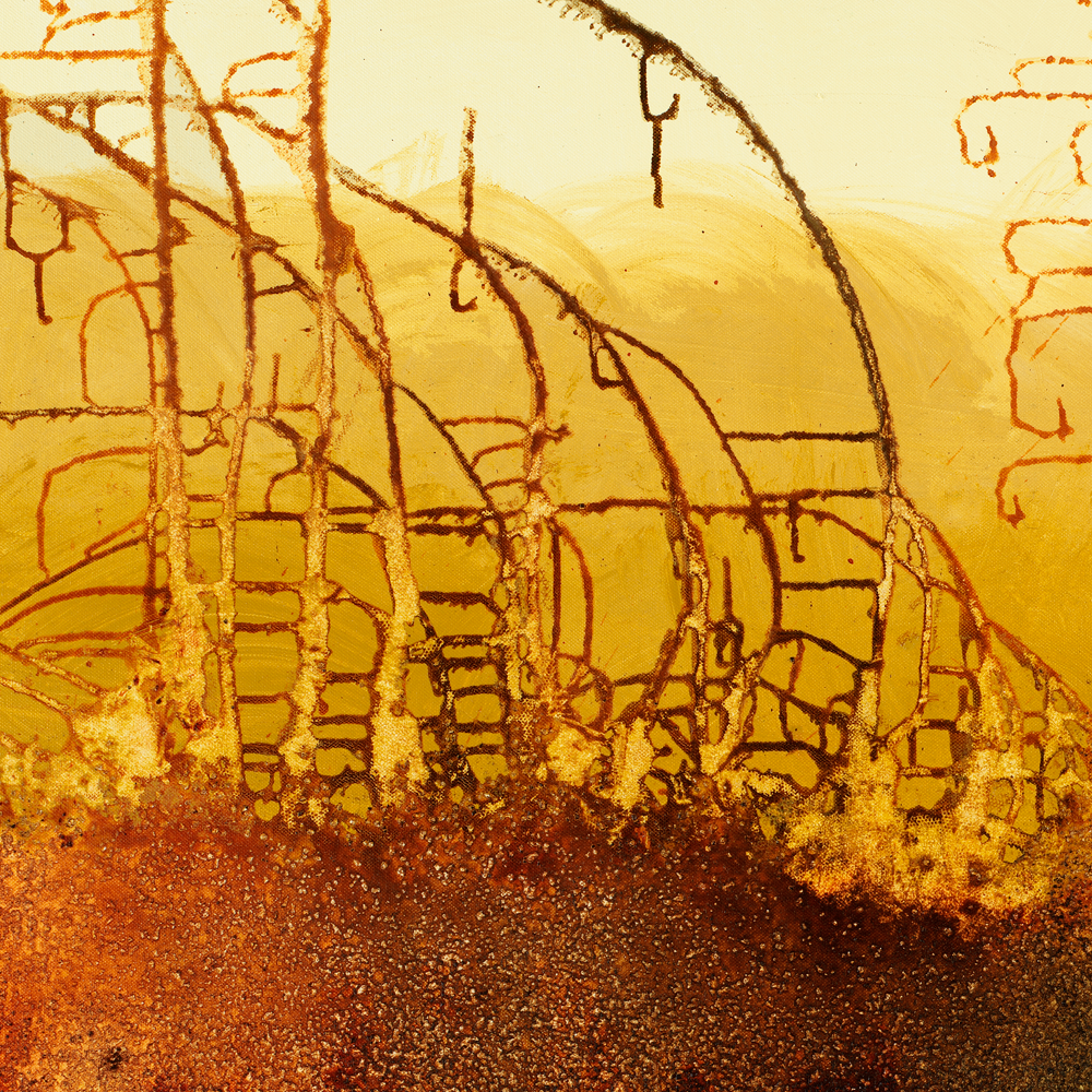 #040616 Gridlock Series <br> Abstract Canvas Art Print