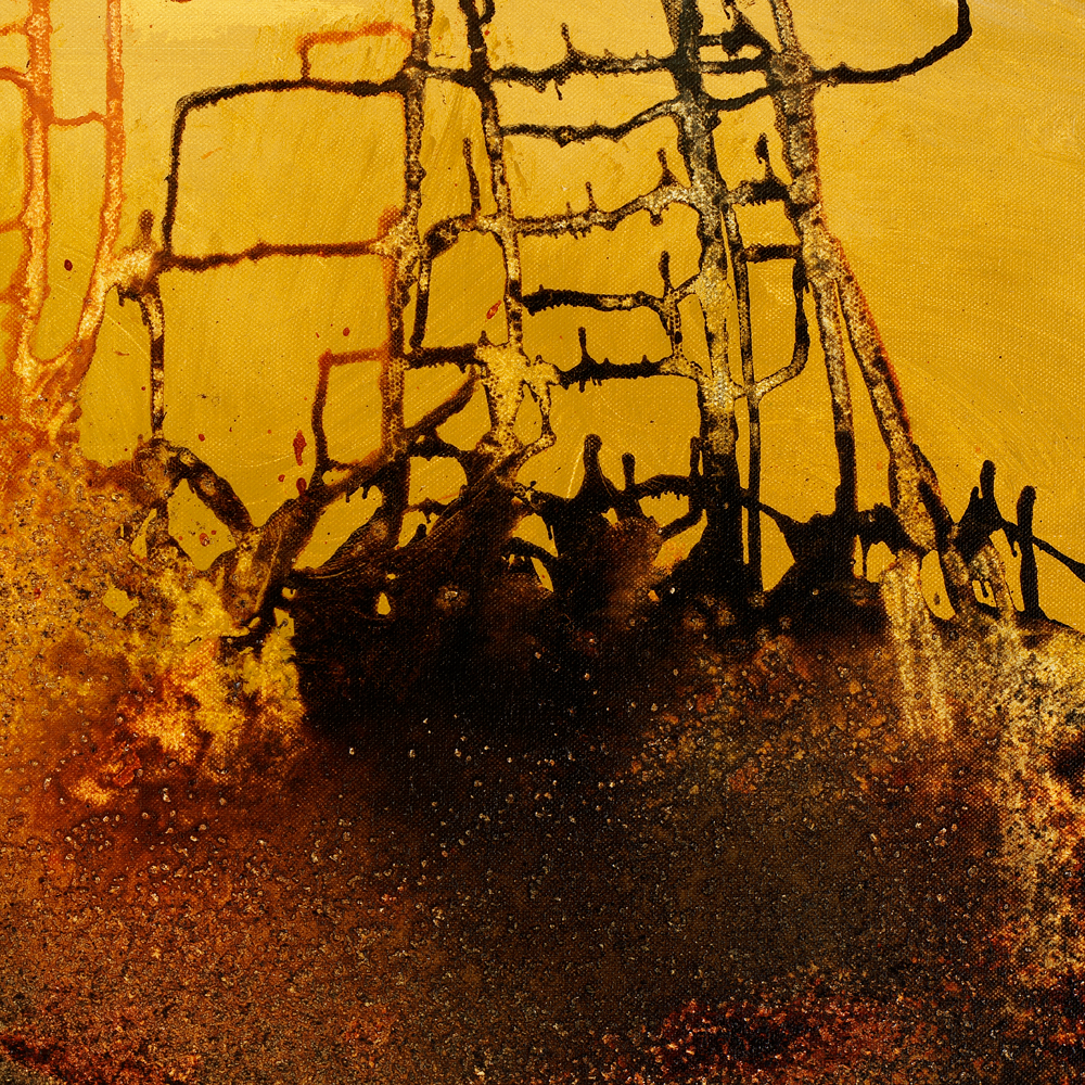 #040616 Gridlock Series <br> Abstract Canvas Art Print