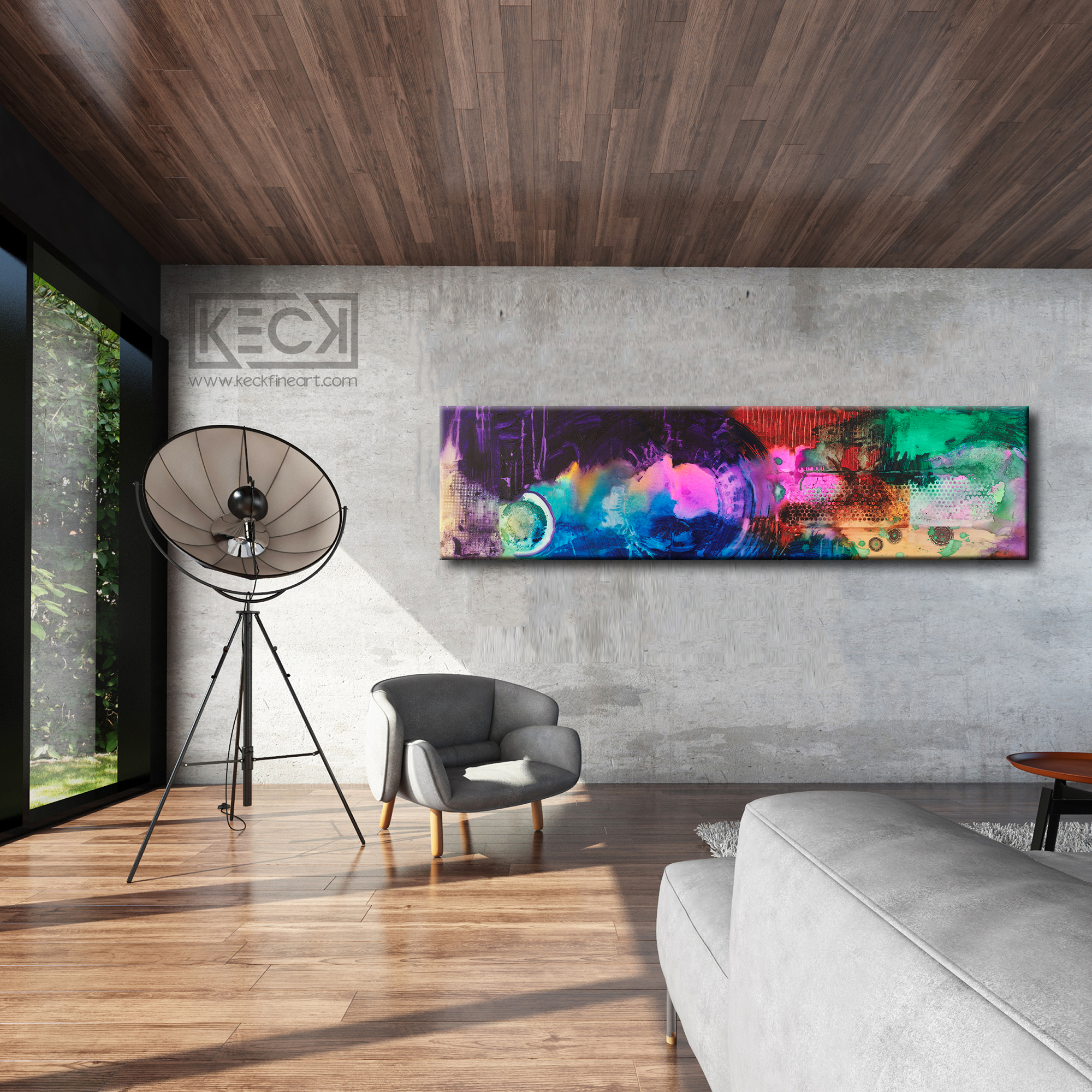 HUGE ABSTRACT CANVAS PRINTS BY MICHEL KECK