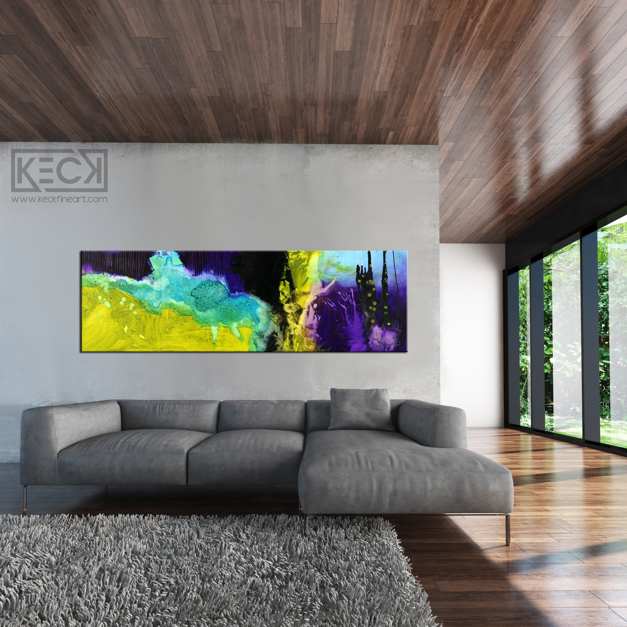 Bold, Vibrant & Moody<br> Abstract Art Canvas Print<br>In The Quiet Between