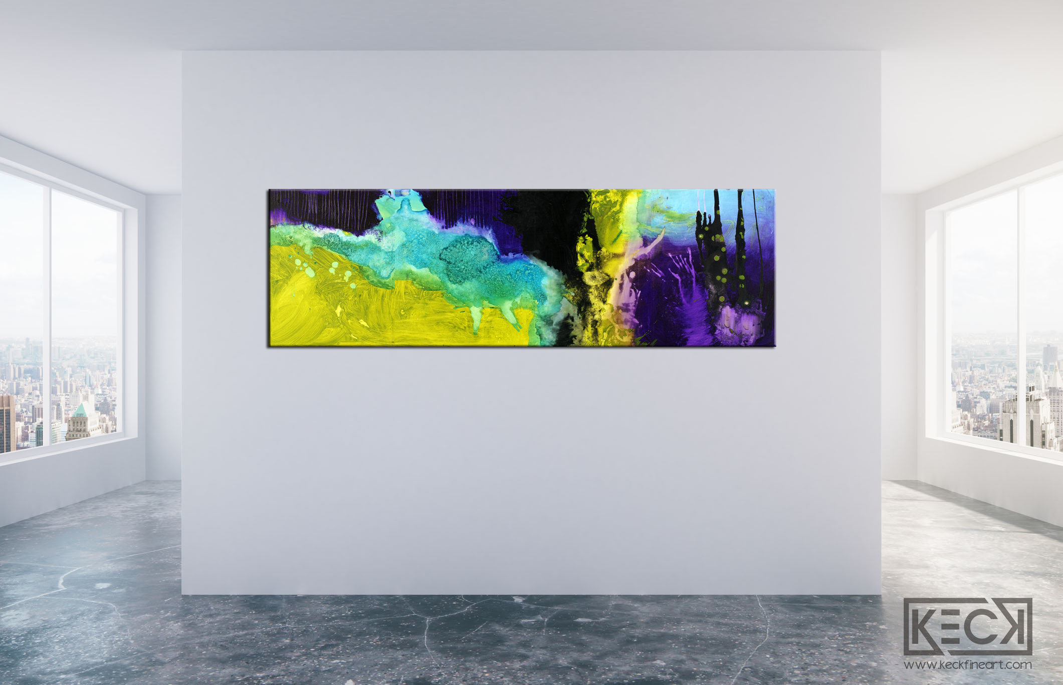Bold, Vibrant & Moody<br> Abstract Art Canvas Print<br>In The Quiet Between