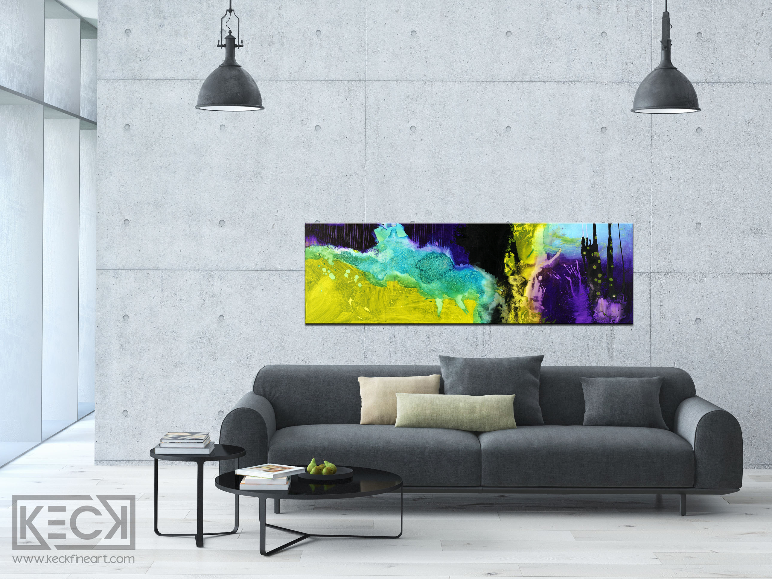 Bold, Vibrant & Moody<br> Abstract Art Canvas Print<br>In The Quiet Between